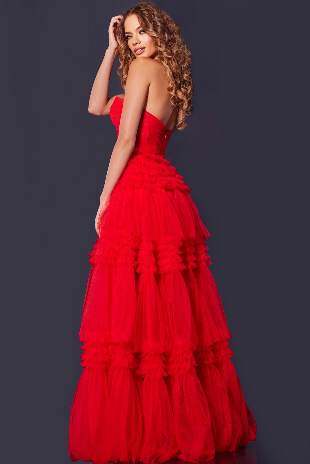 Prom Dresses Prom Ball Gown Long Formal Corset Prom Dress Red