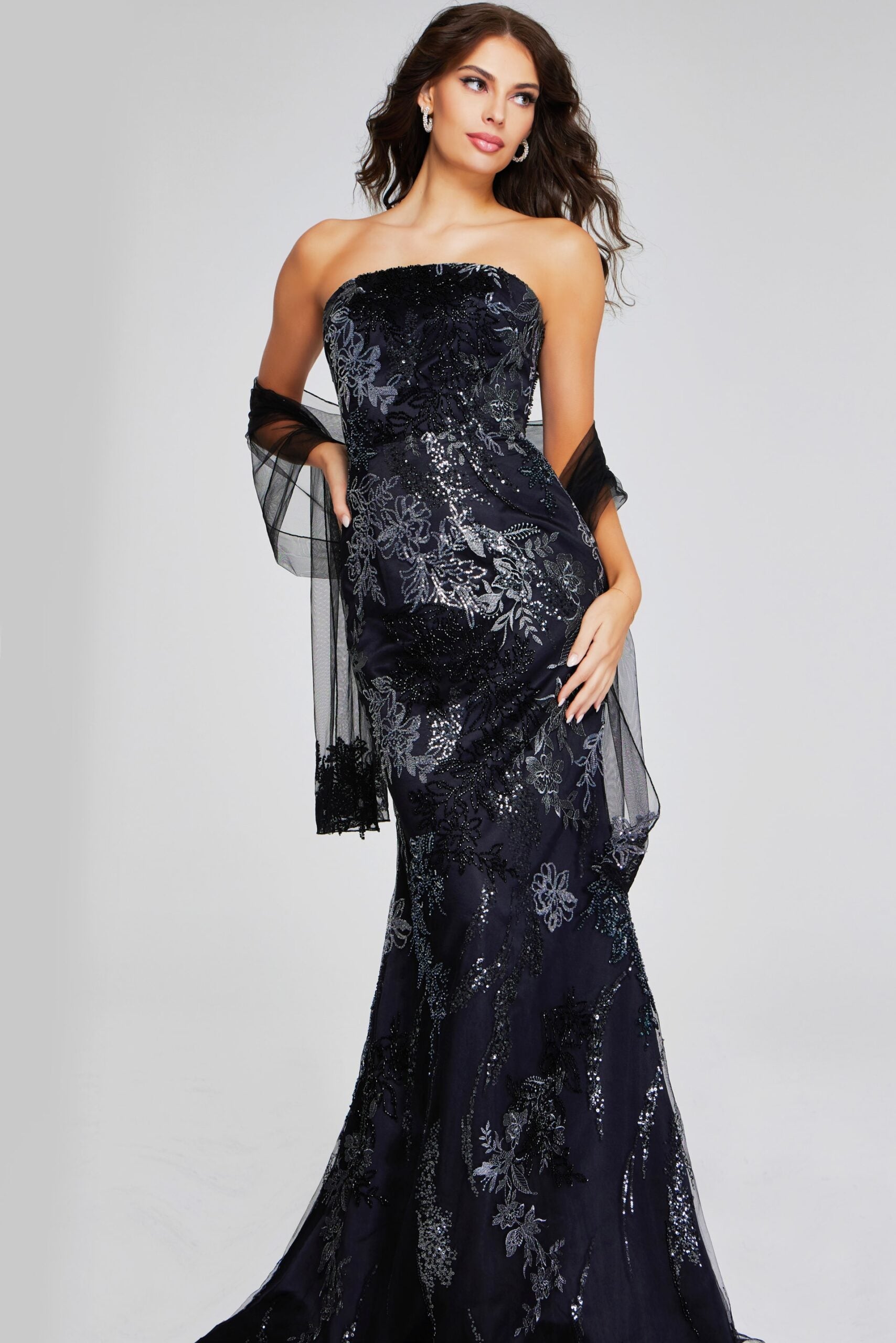 Prom Dresses Mermaid Long Beaded Formal Evening Prom Dress Black