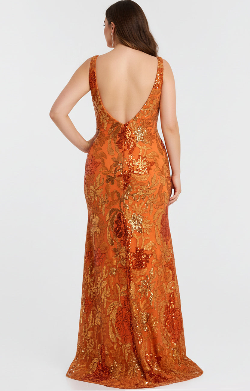 Prom Dresses Fitted Formal Sequin Long Prom Dress Gold