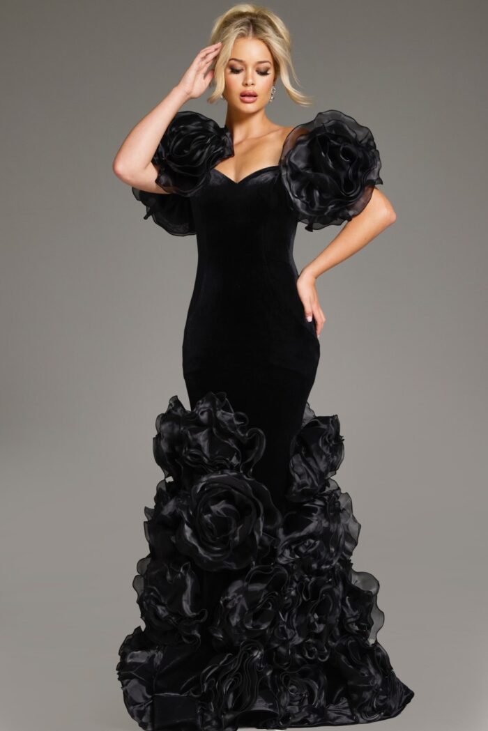 Formal Dresses Long Mermaid Fit Formal Evening Dress Black