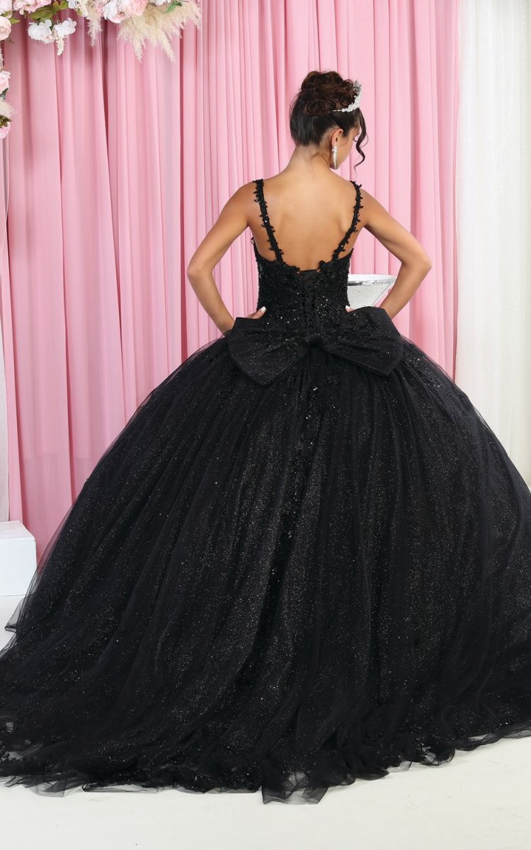 V-Neck Floor-Length Tulle Quinceañera Ball Gown May Queen LK174