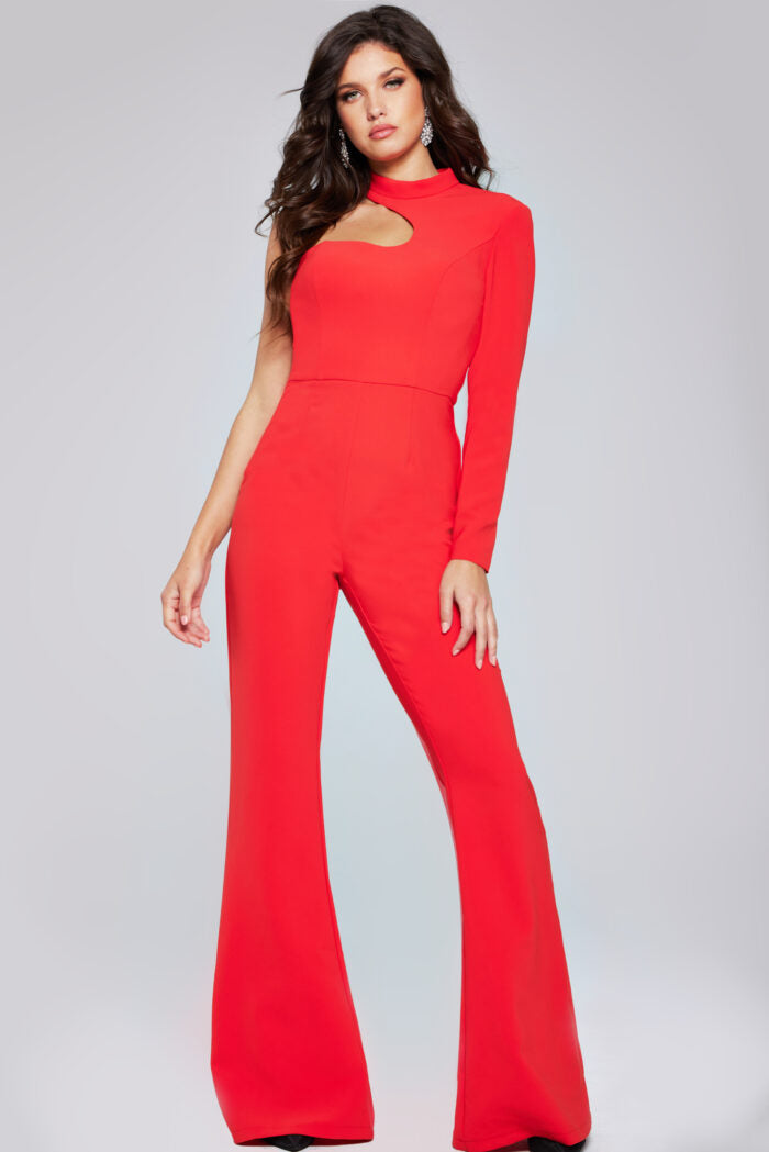 Jumpsuit Long Fit Formal Jumpsuit Orangy-Red