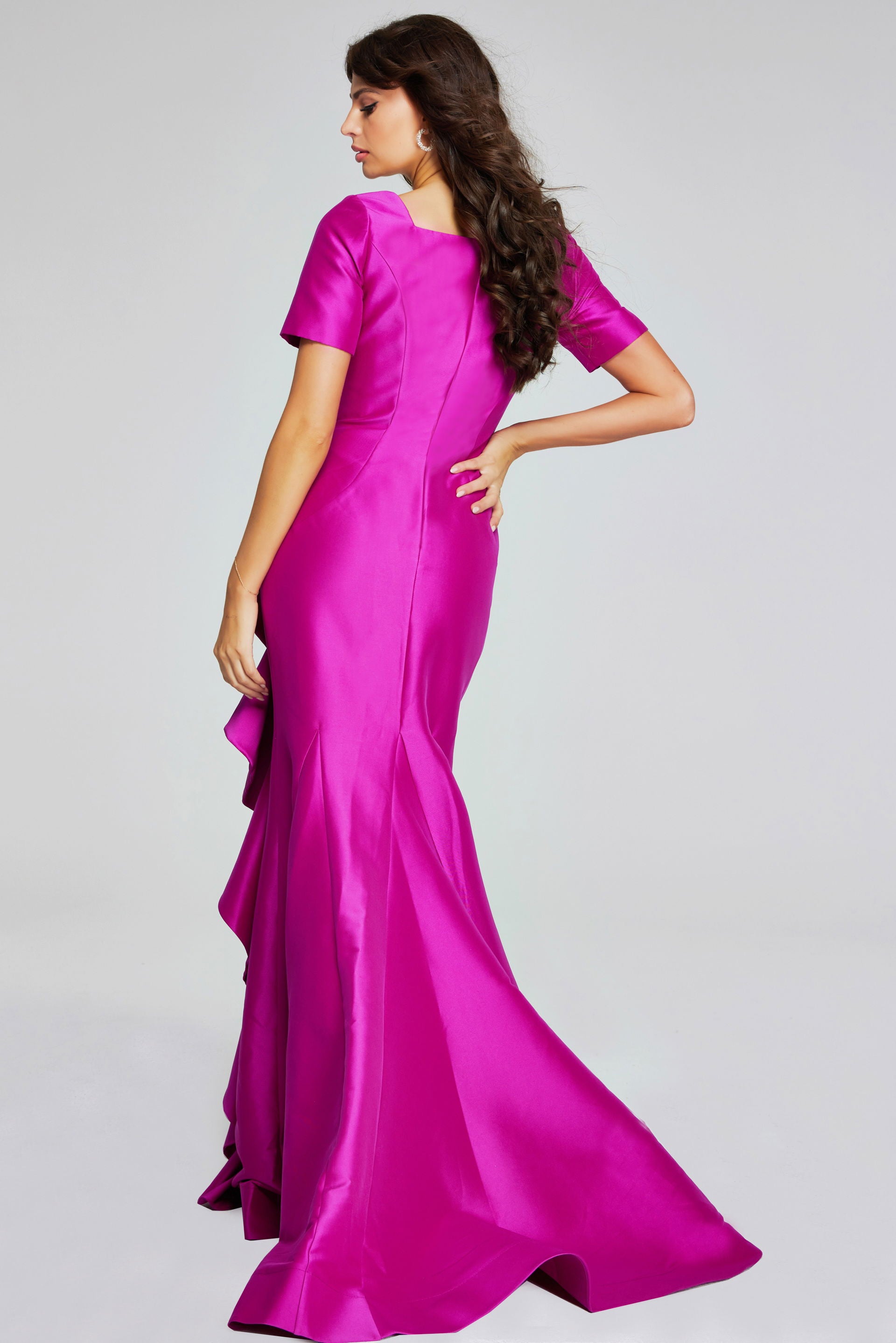 Mother of the Bride Dresses Long Ruffle Mermaid Formal Mother of the Bride Dress Jovani 41128 Orchid