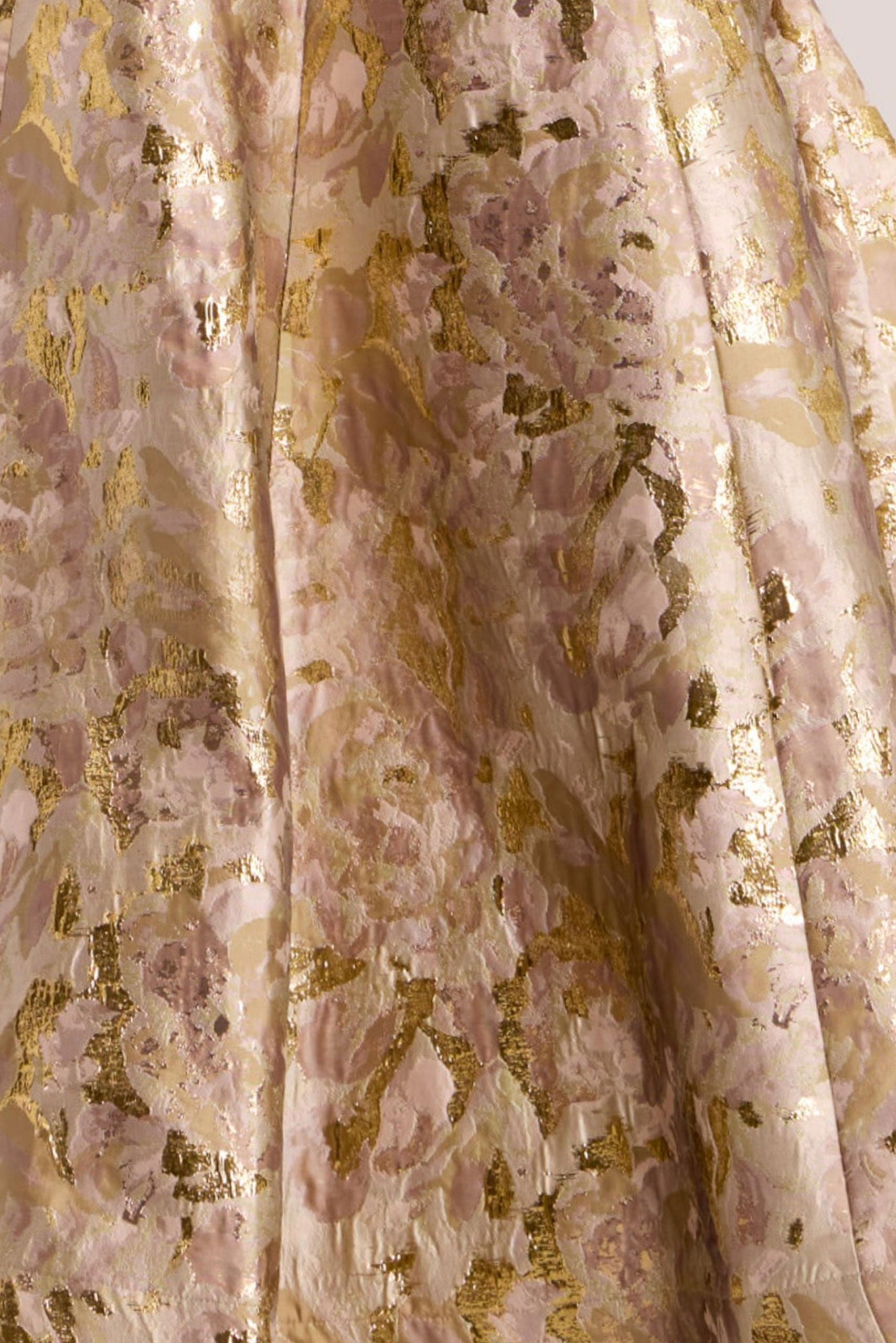 Formal Dresses Long Mermaid Formal Prom Metallic Dress Jovani 41131 Taupe/Gold