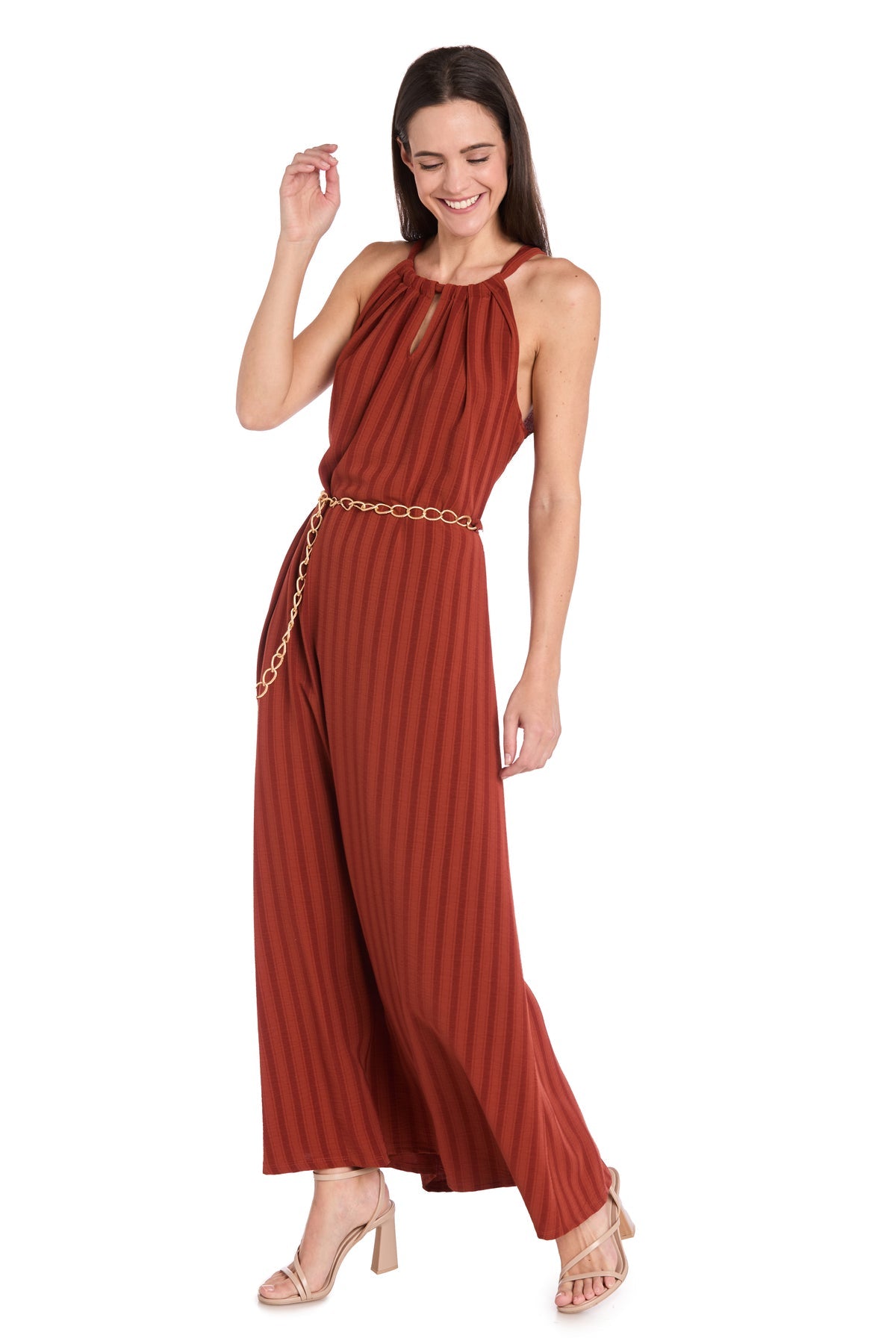 Formal Dresses Long Formal A Line Maxi Dress Terracotta