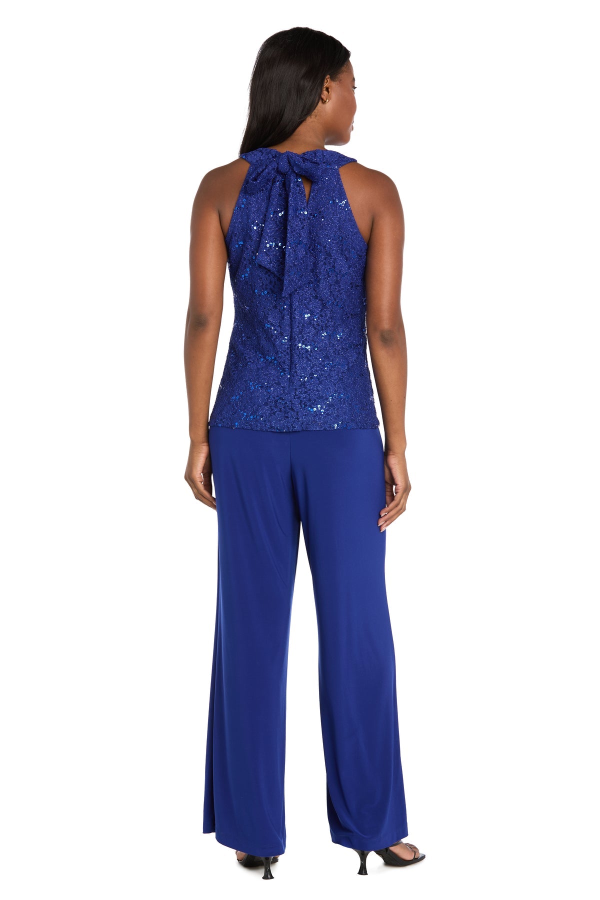 Jumpsuit Glitter Formal Long Jumpsuit Indigo