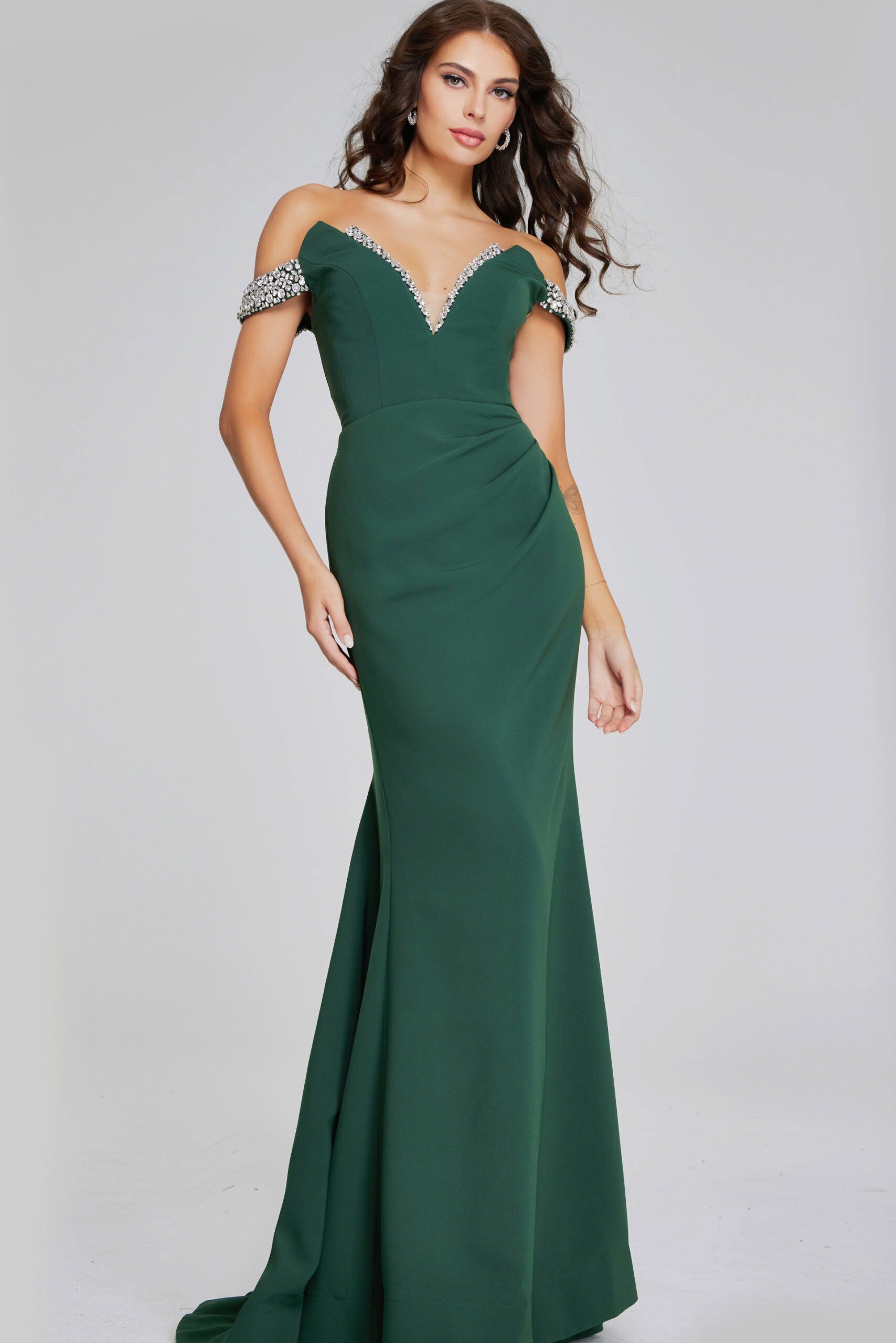 Prom Dresses Long Beaded Formal Prom Mermaid Dress Jovani 42394 Hunter