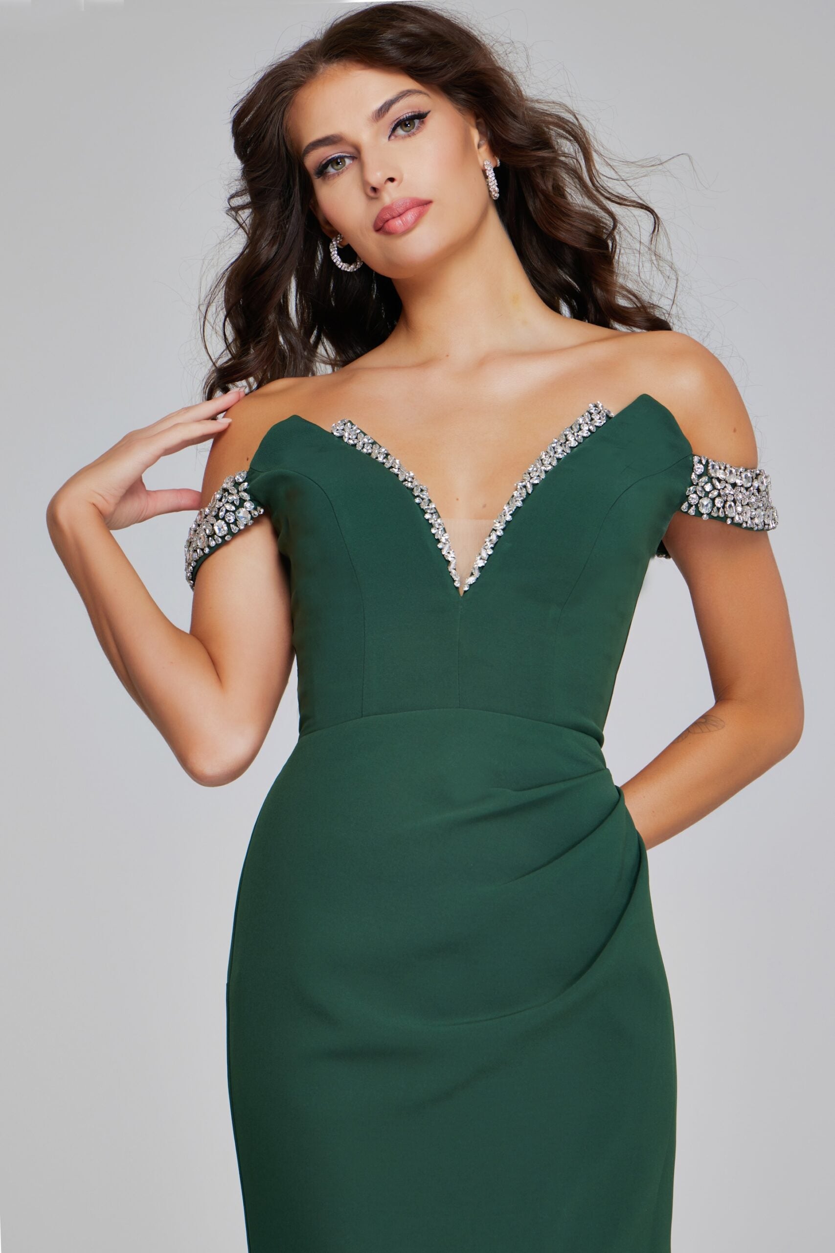 Prom Dresses Long Beaded Formal Prom Mermaid Dress Jovani 42394 Hunter
