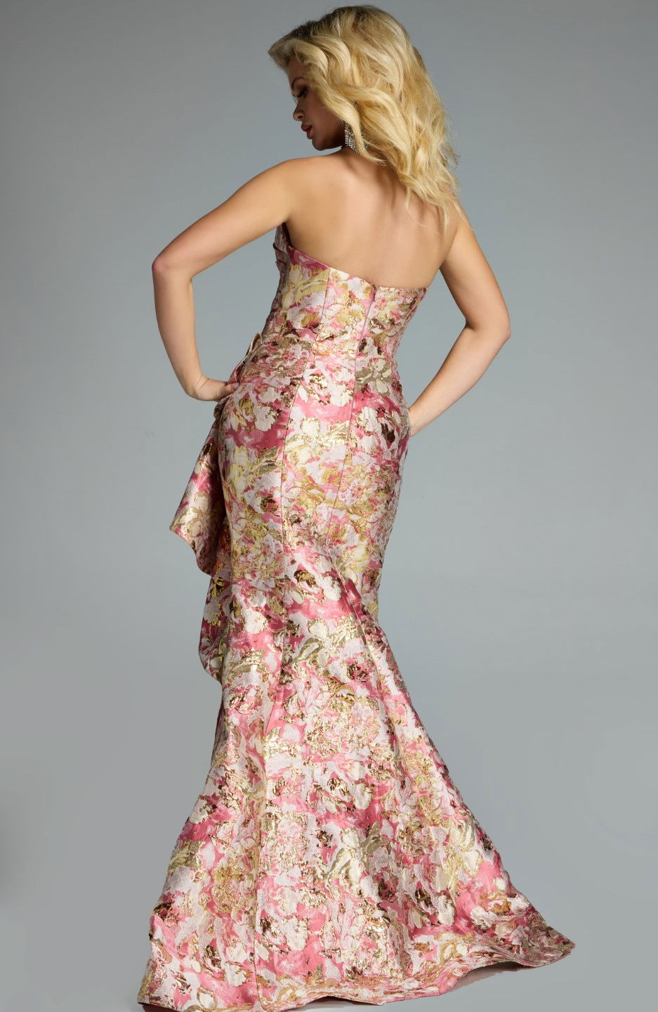 Prom Dresses Ruffle Long Formal Mermaid Prom Dress Jovani 42927 Coral