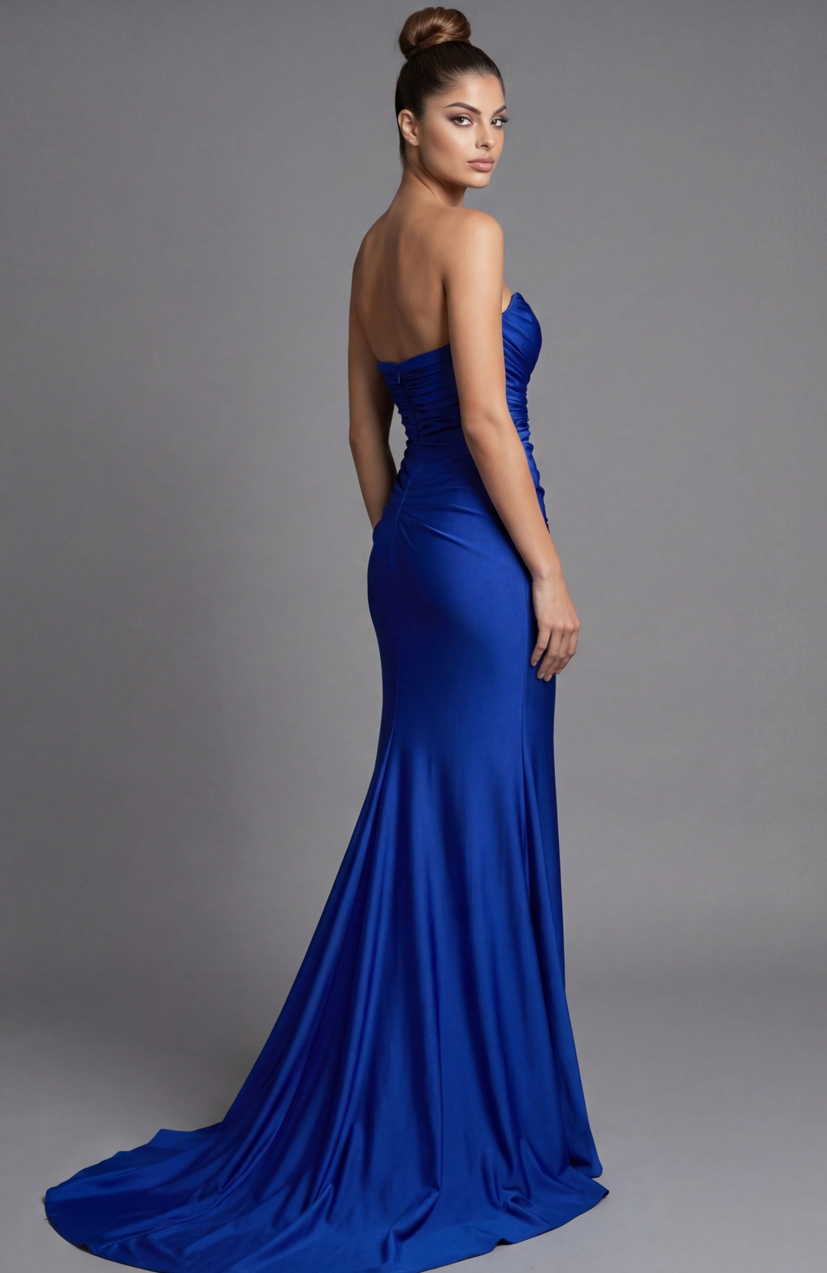 Prom Dresses Mermaid Long Formal Slit Evening Prom Dress Jovani 43041 Royal