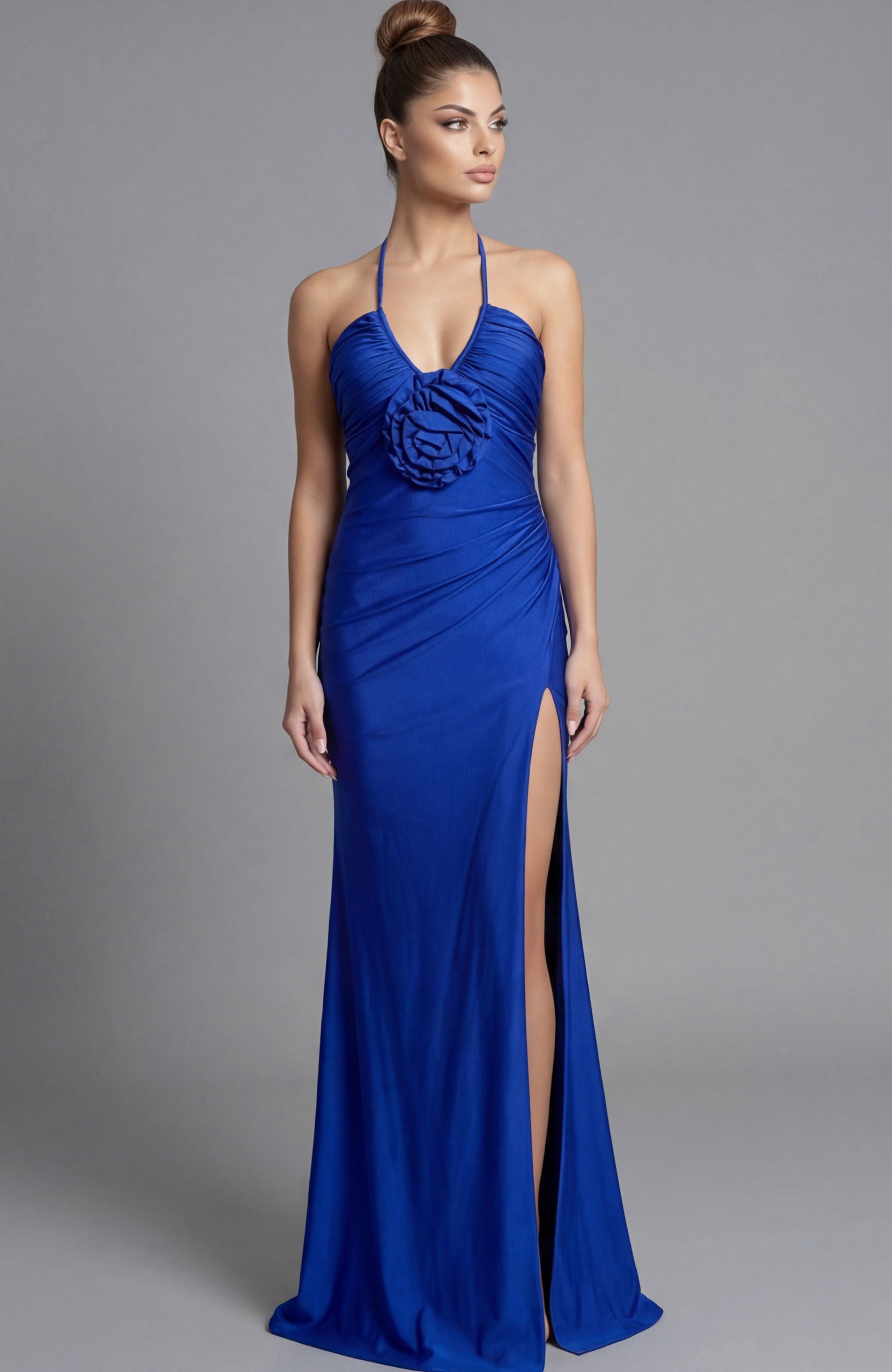 Prom Dresses Mermaid Long Formal Slit Evening Prom Dress Jovani 43041 Royal