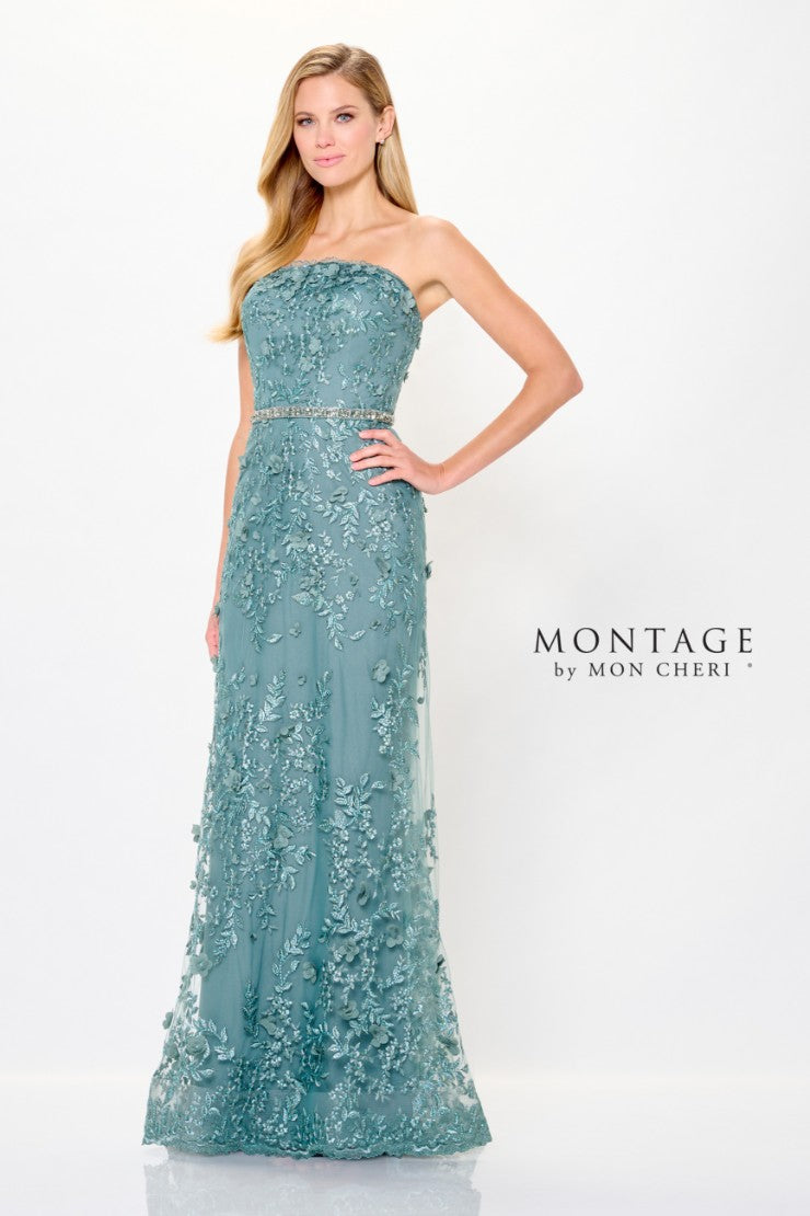 Mother of the Bride Dresses Long Formal Metallic Lace Evening Mother of the Bride Dress Spruce Mist