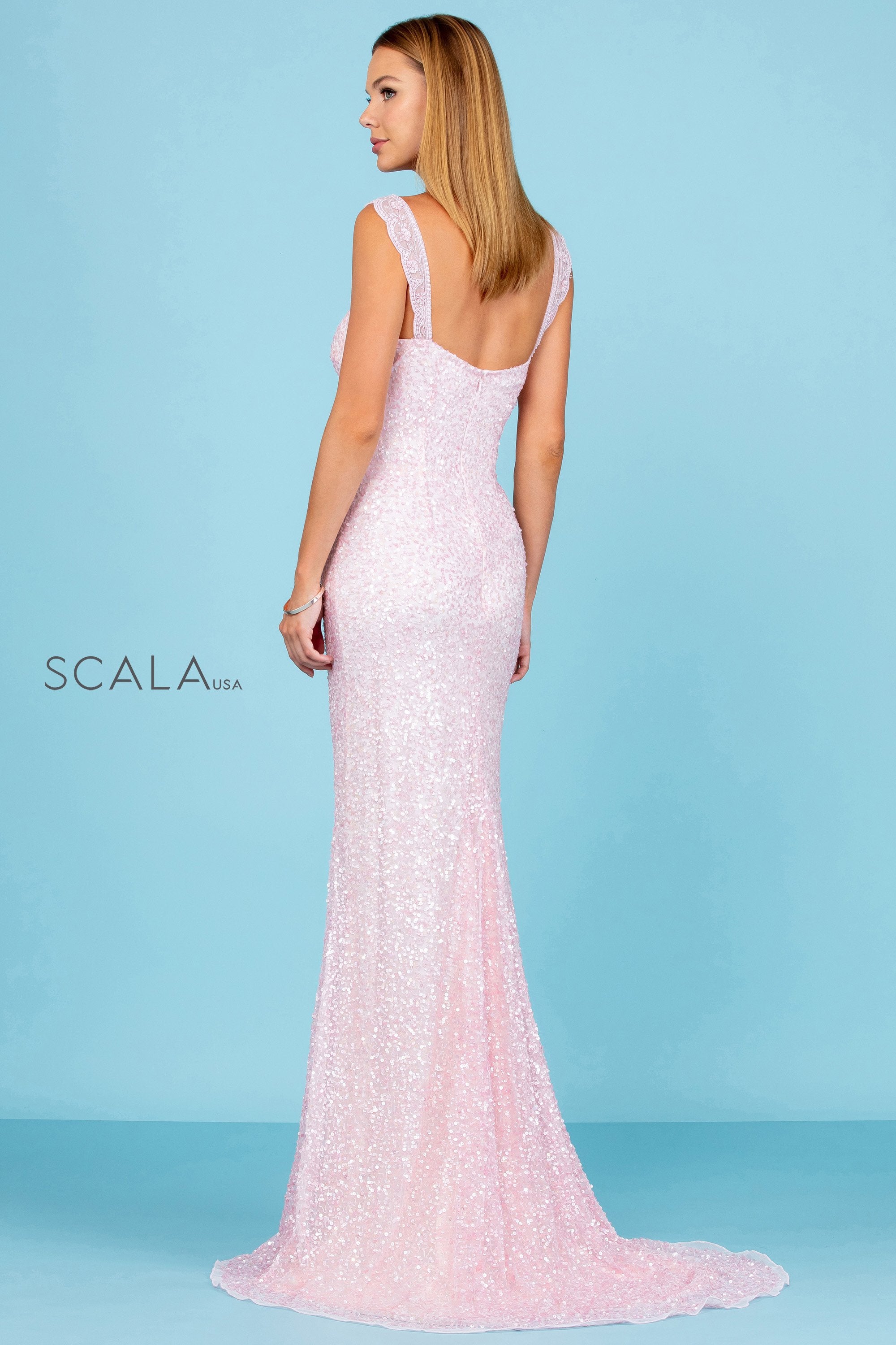 Prom Dresses Sequin Long Formal Beaded Mermaid Prom Dress Petal