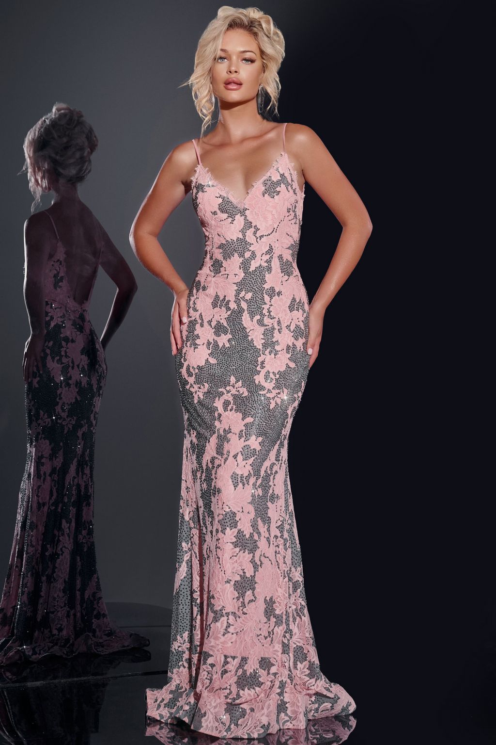 Prom Dresses Long Mermaid Formal Lace Prom Dress Multi