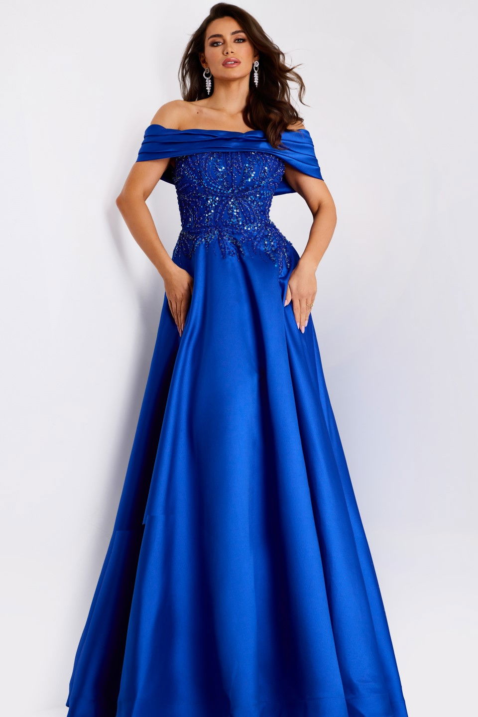 Formal Dresses Long A Line Formal Prom Dress Jovani 44308 Royal
