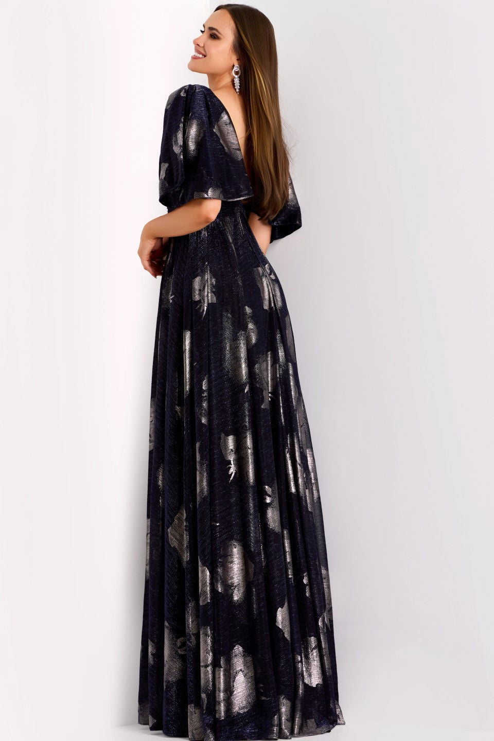 Formal Dresses Long A Line Prom Formal Dress Jovani 44374 Navy