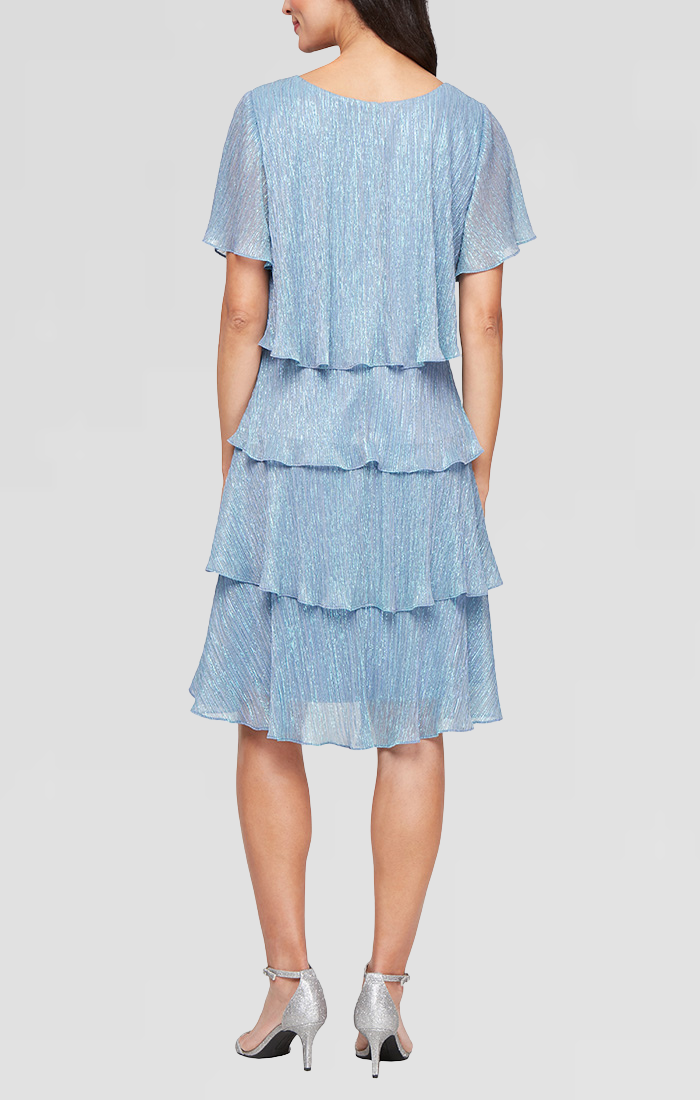 Plus Size Dresses Short Plus Size Tiered Cocktail Dress HYDRANGEA