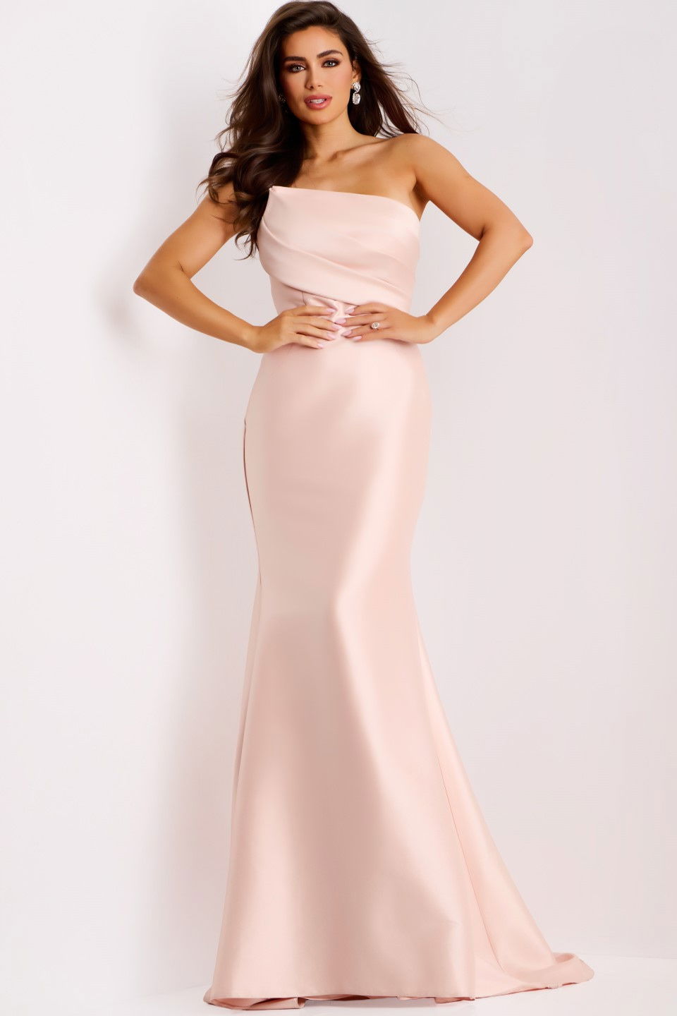 Prom Dresses Long Formal Mermaid Prom Dress Jovani 44532 Blush