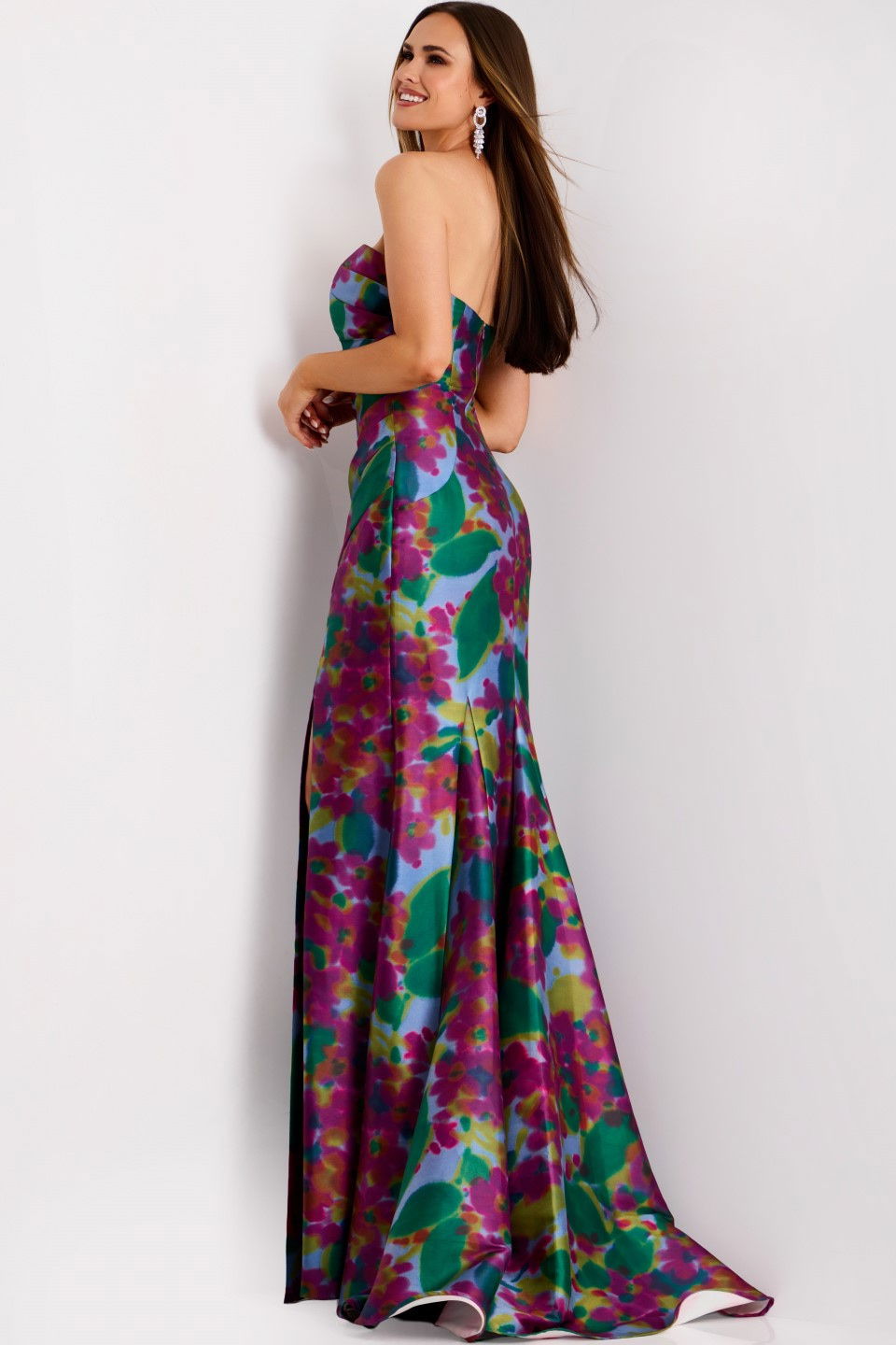 Prom Dresses Long Prom Formal Floral Dress Jovani 44714 Print