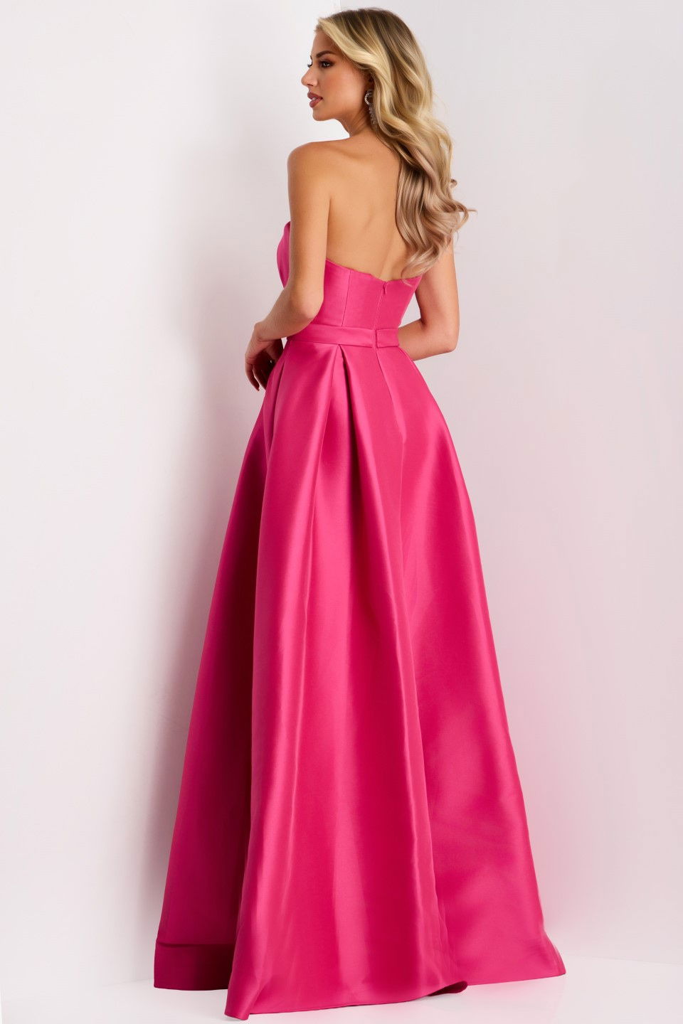 Formal Dresses Long Prom A Line Pleated Formal Dress Jovani 44719 Candy Pink