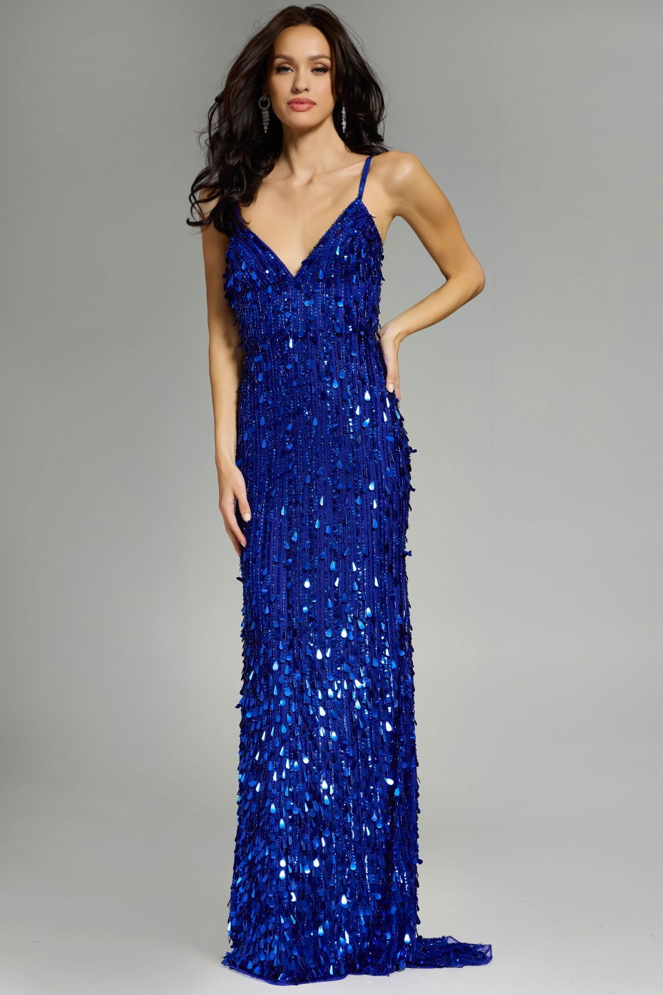 Prom Dresses Long Formal Sequin Prom Dress Royal