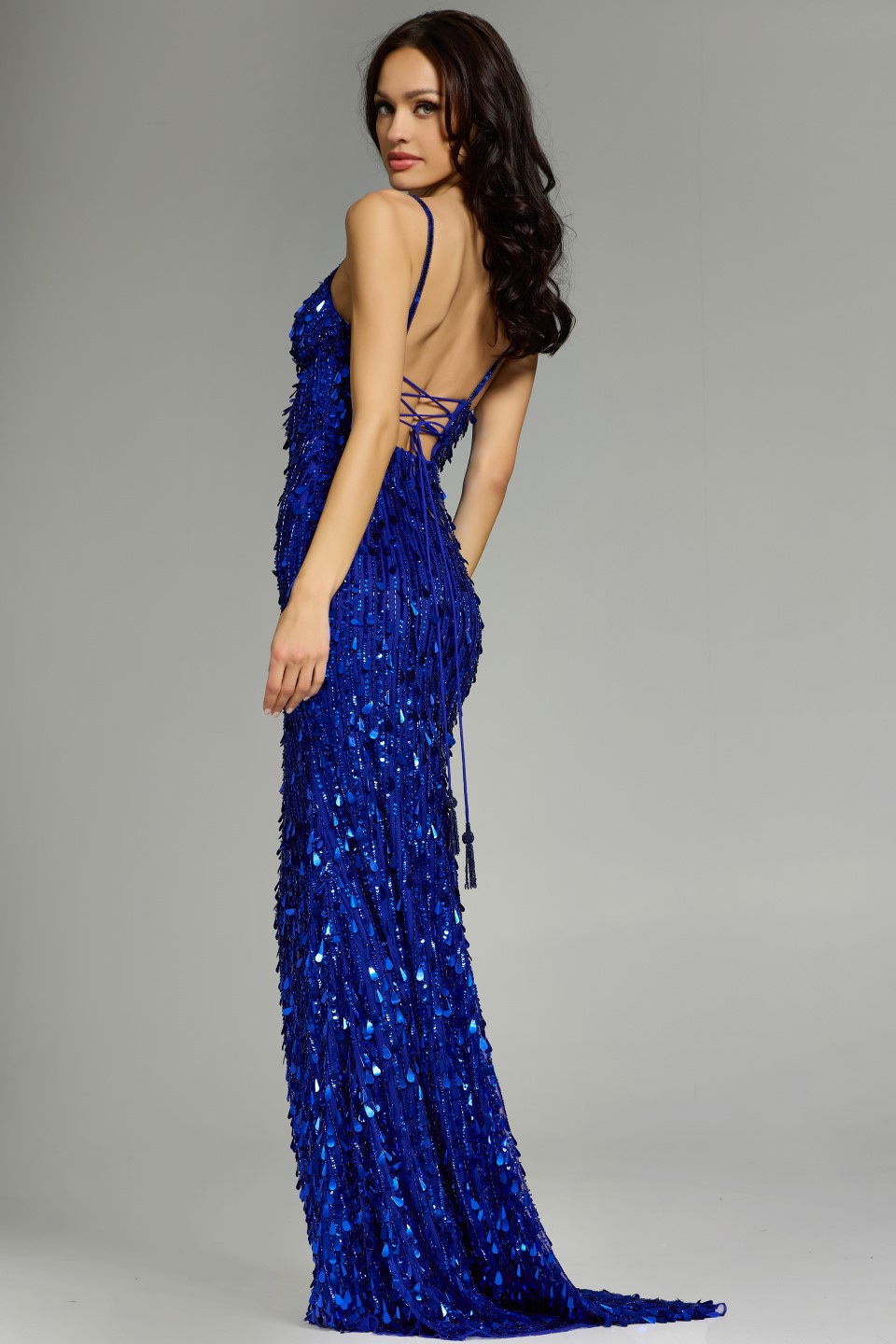 Prom Dresses Long Formal Sequin Prom Dress Royal