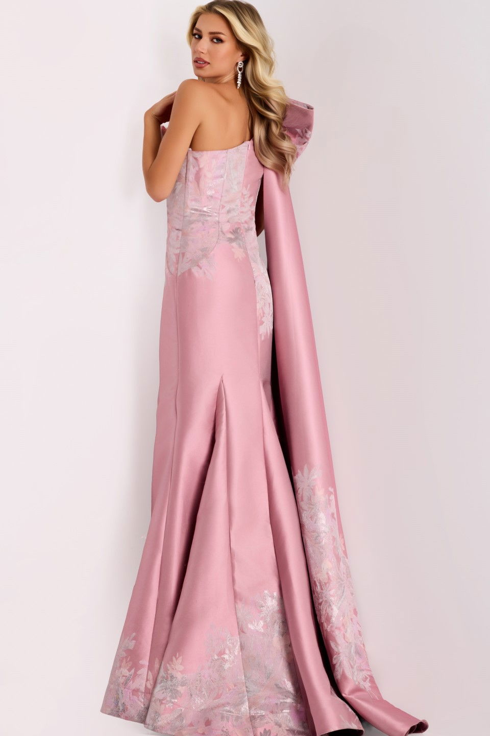 Formal Dresses Long Prom Formal Evening Metallic Dress Jovani 45615 Mauve