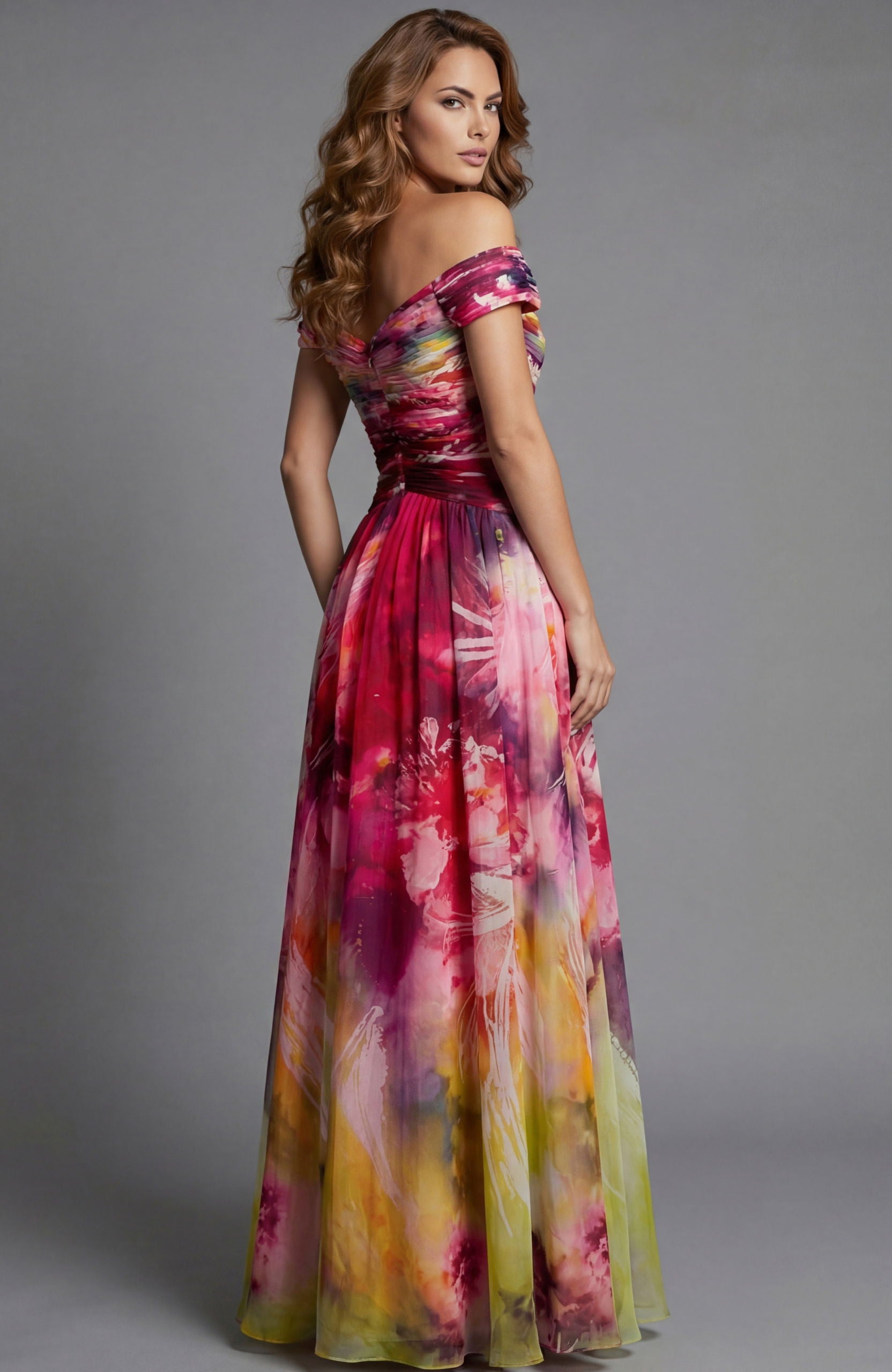 Prom Dresses Long Formal Floral Print A Line Prom Dress Jovani 47499 Print