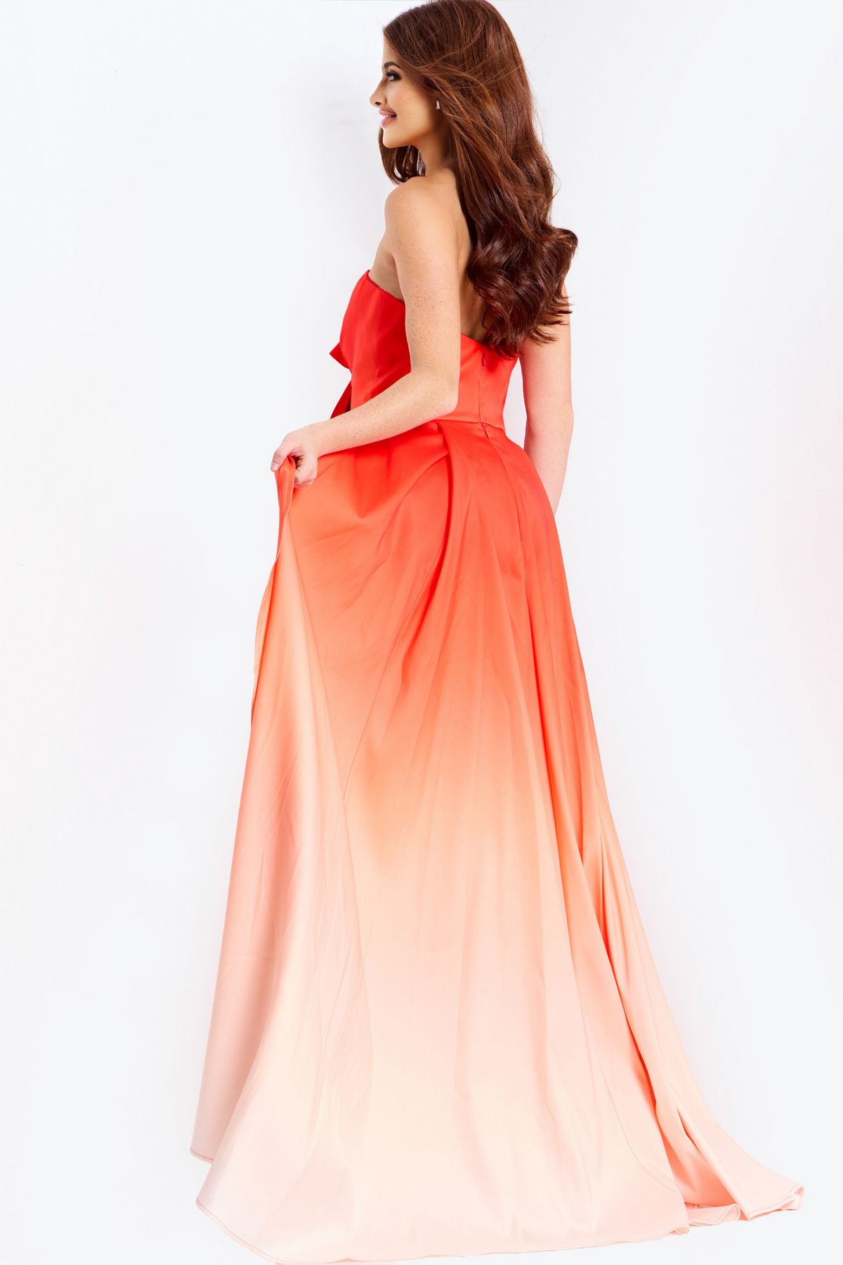 Prom Dresses Mermaid Long Formal Evening Prom Dress Orange/ Ombre