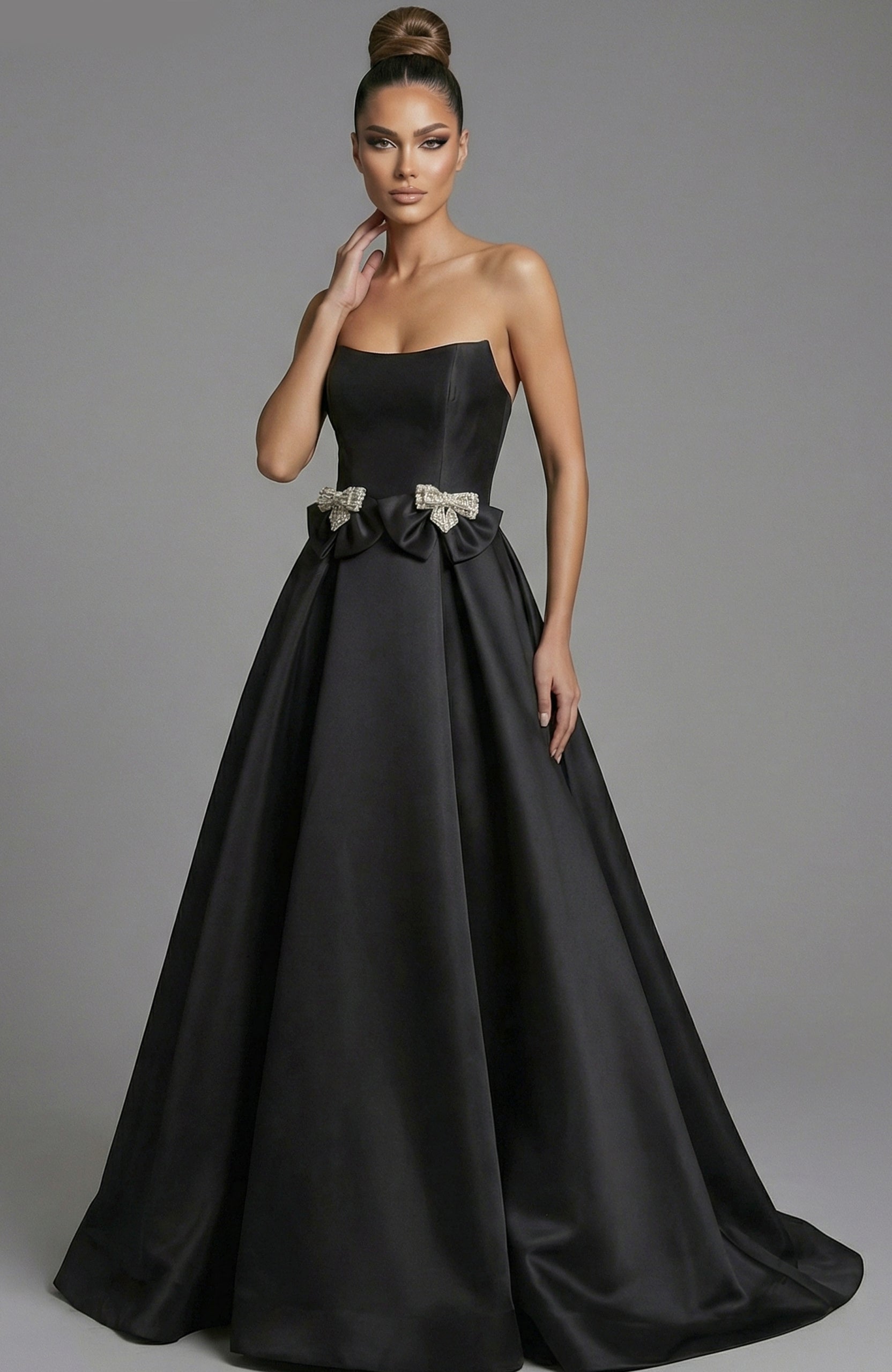 Prom Dresses Long Formal Ball Gown Beaded Prom Dress Jovani 47594 Black