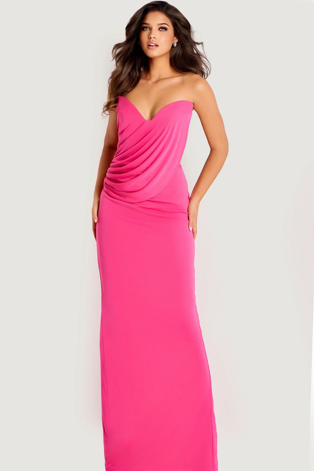 Prom Dresses Prom Long Formal Ruffle Dress Pink
