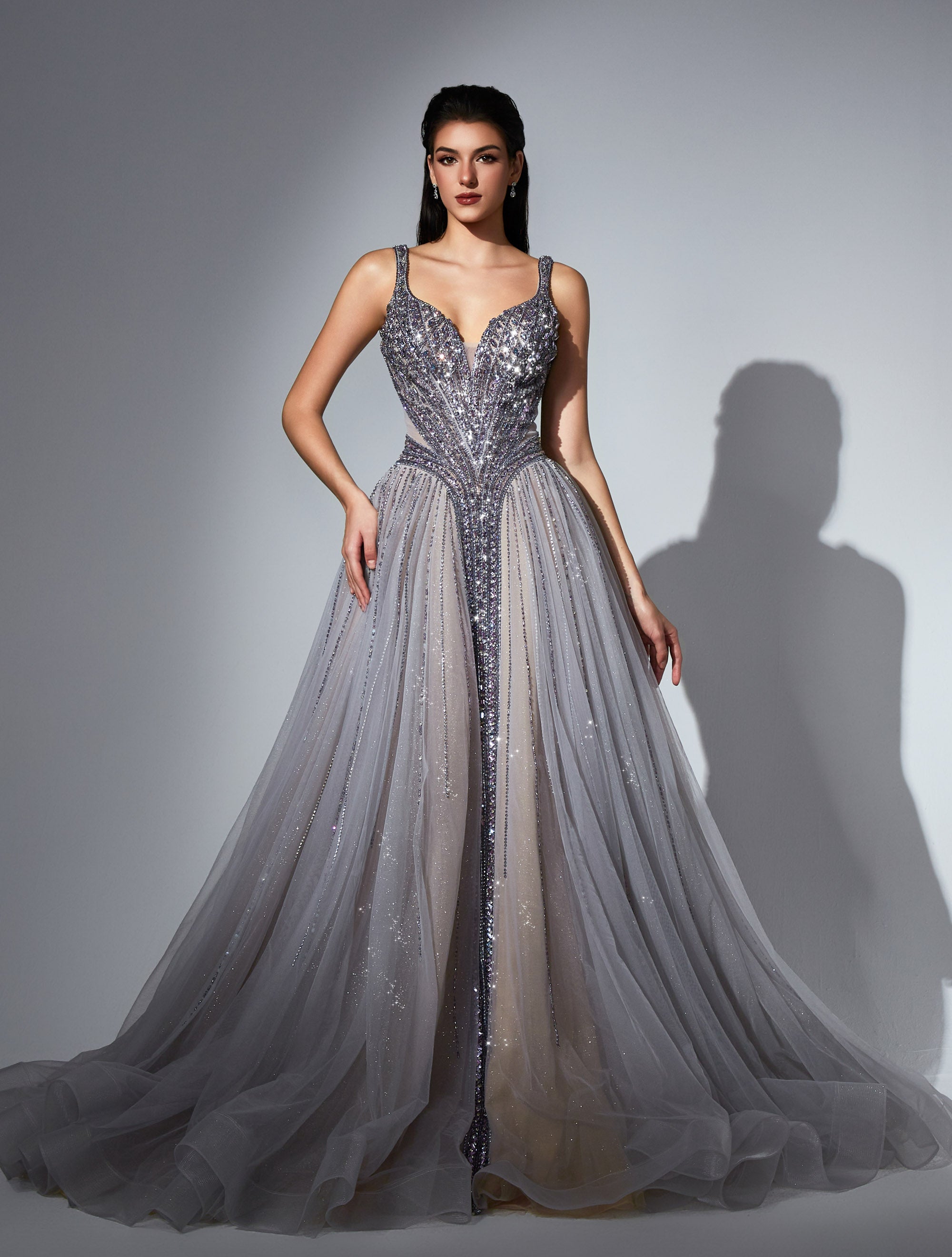 Sweetheart Floor-Length Tulle Prom Mermaid Luscious Delia LD11533 Pre Order