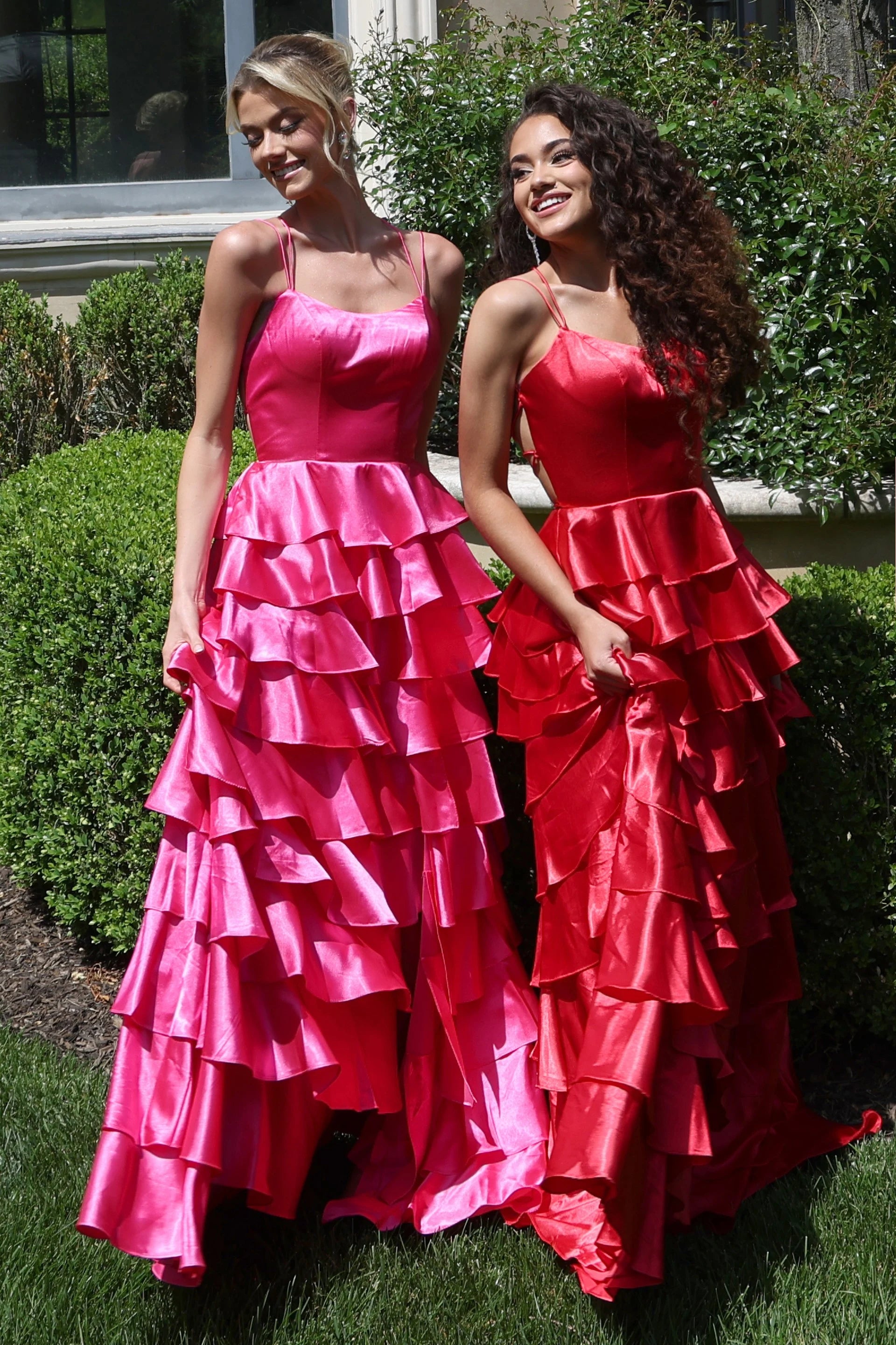 Prom Dresses Long Formal A Line Ruffle Prom Dress