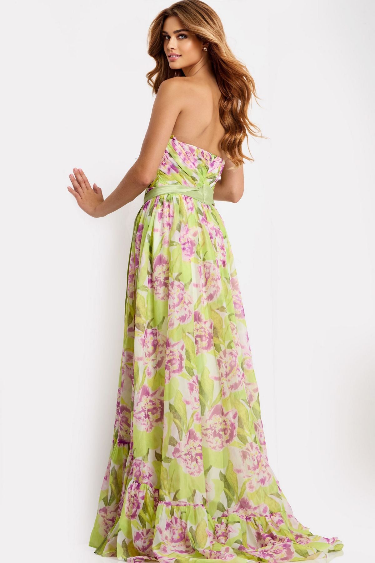 Prom Dresses Long Formal Print A line Prom Dress Print