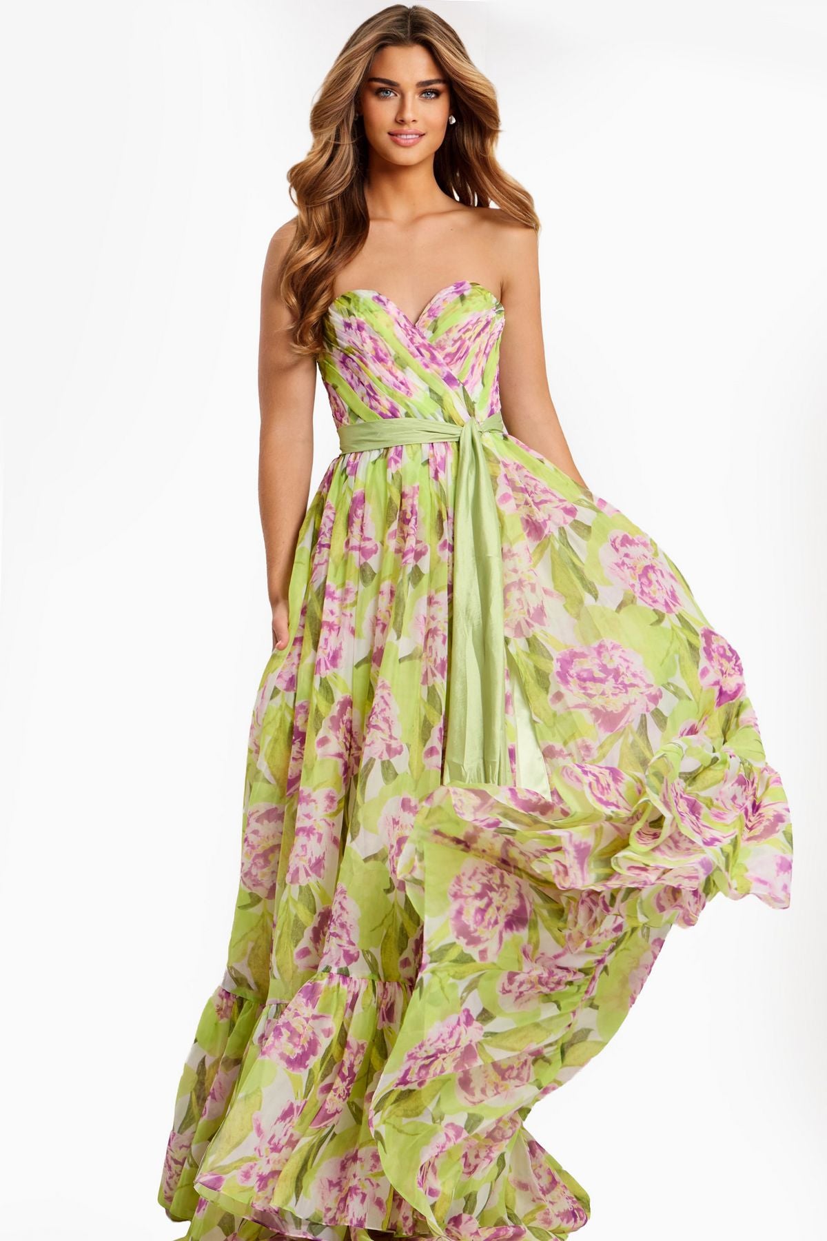 Prom Dresses Long Formal Print A line Prom Dress Print