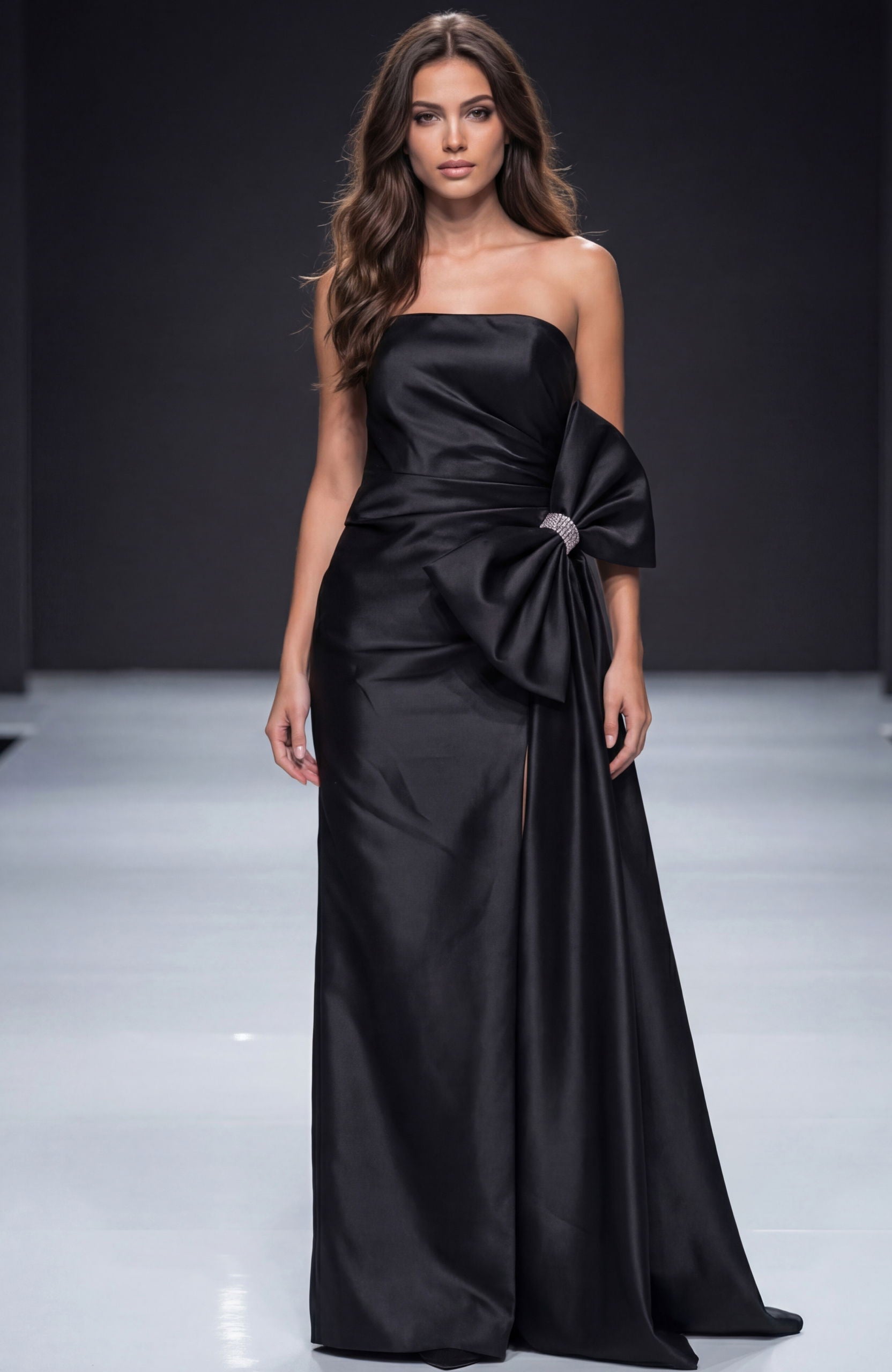 Prom Dresses Slit Long Formal Fitted Evening Prom Dress Jovani 48676 Black