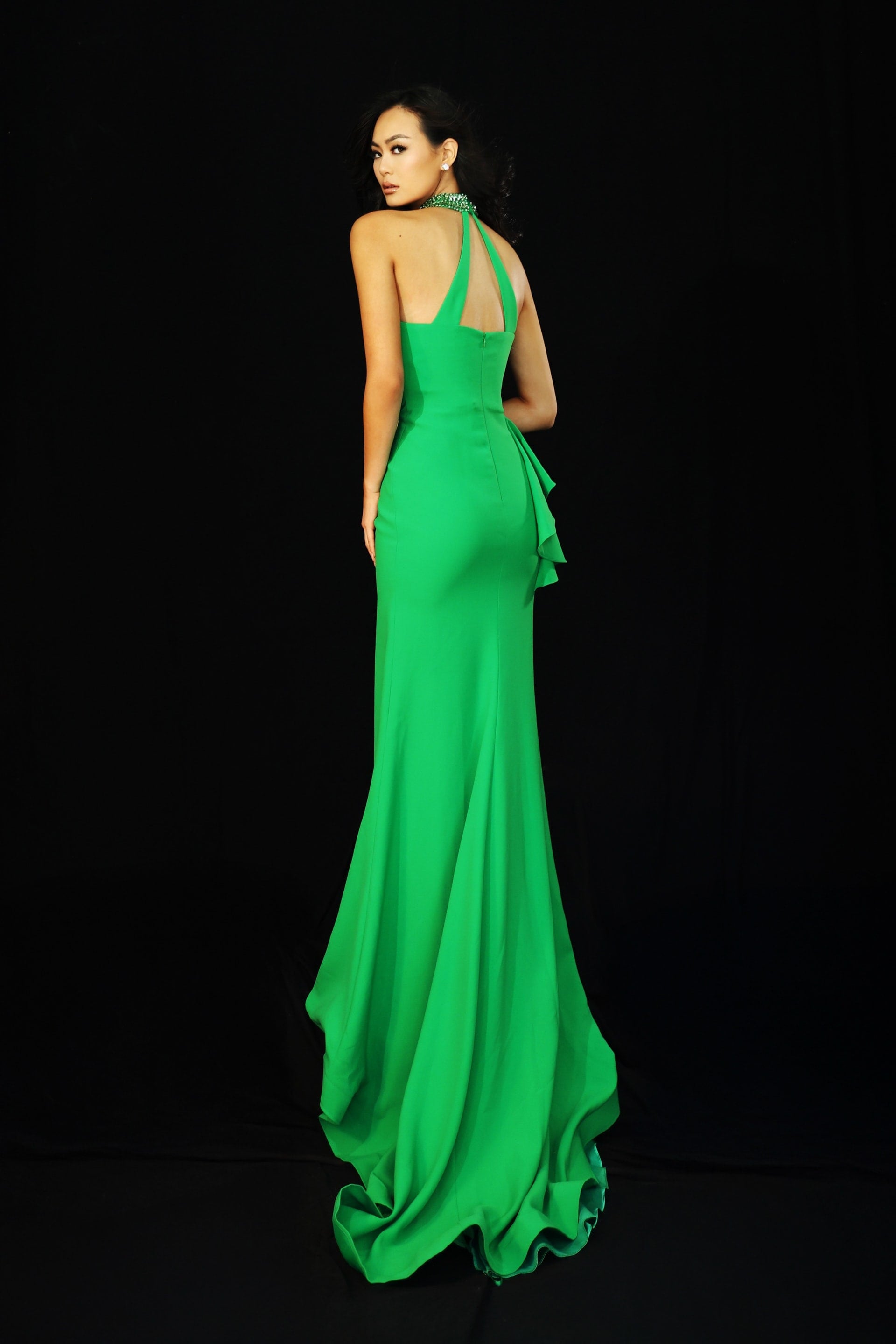 Formal Dresses Long Beaded Formal Dress Jovani 48897 Green