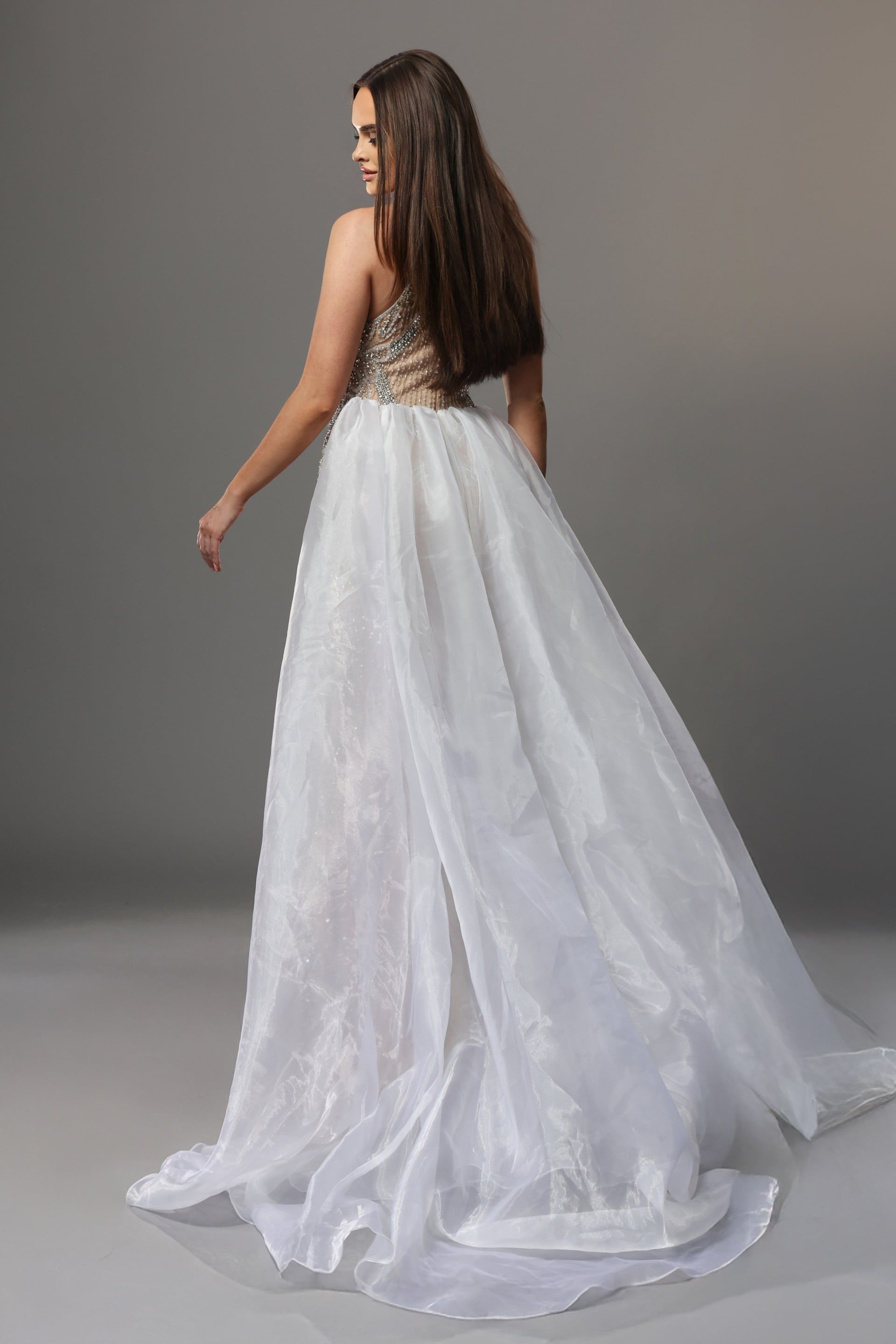 Halter Floor-Length Tulle Formal Sheath Jovani 49005