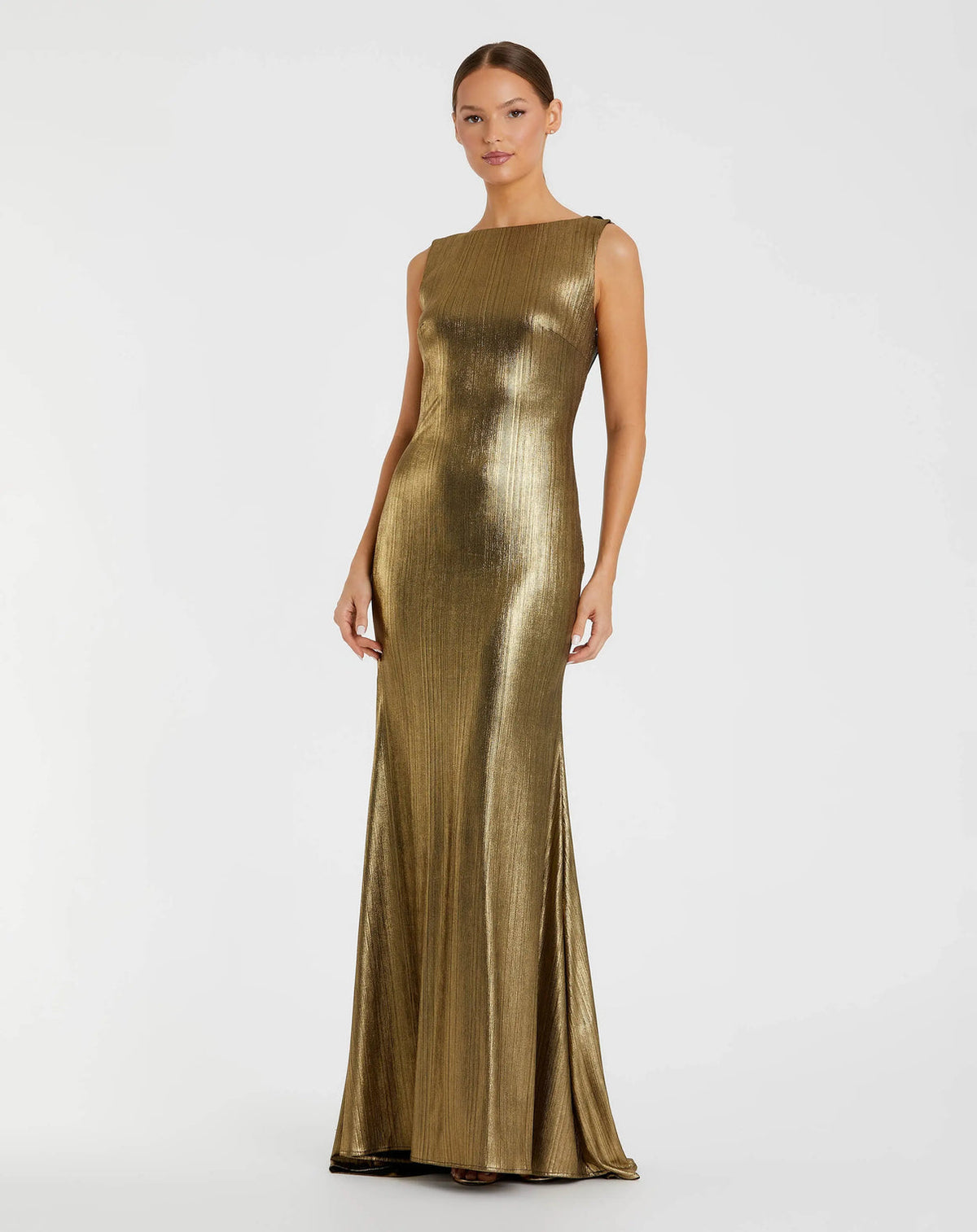 Cowl Floor-Length Satin Formal Mermaid Mac Duggal 9949087P