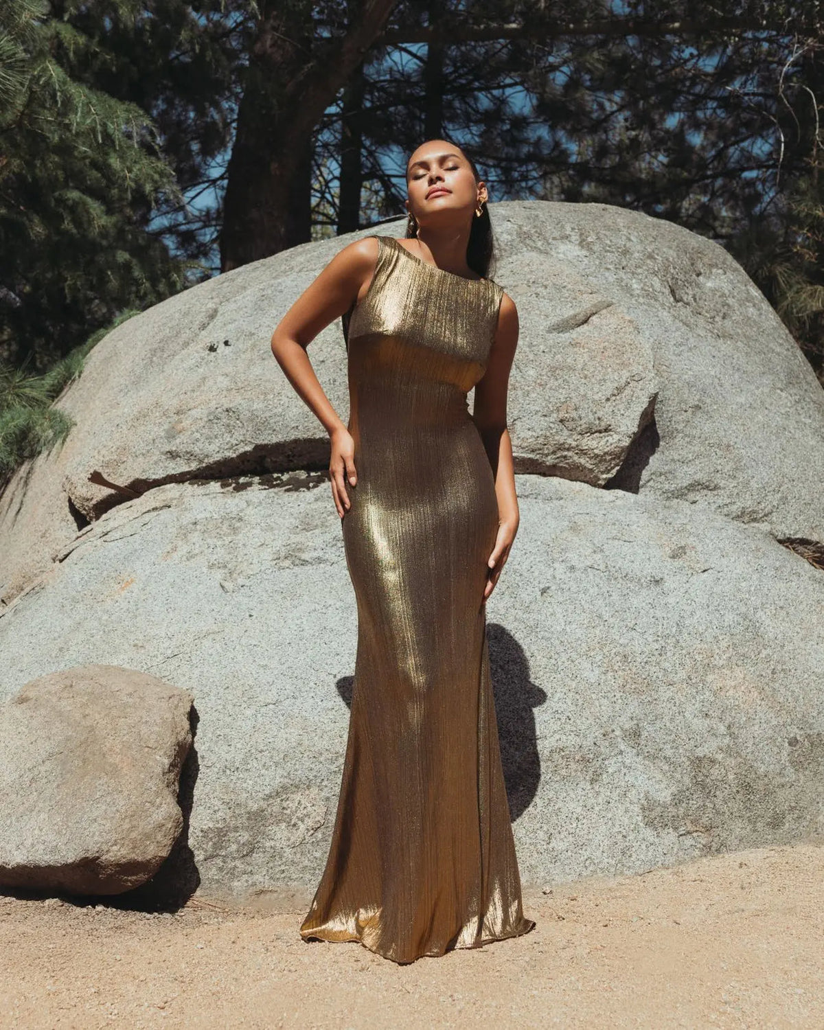 Cowl Floor-Length Satin Formal Mermaid Mac Duggal 9949087P