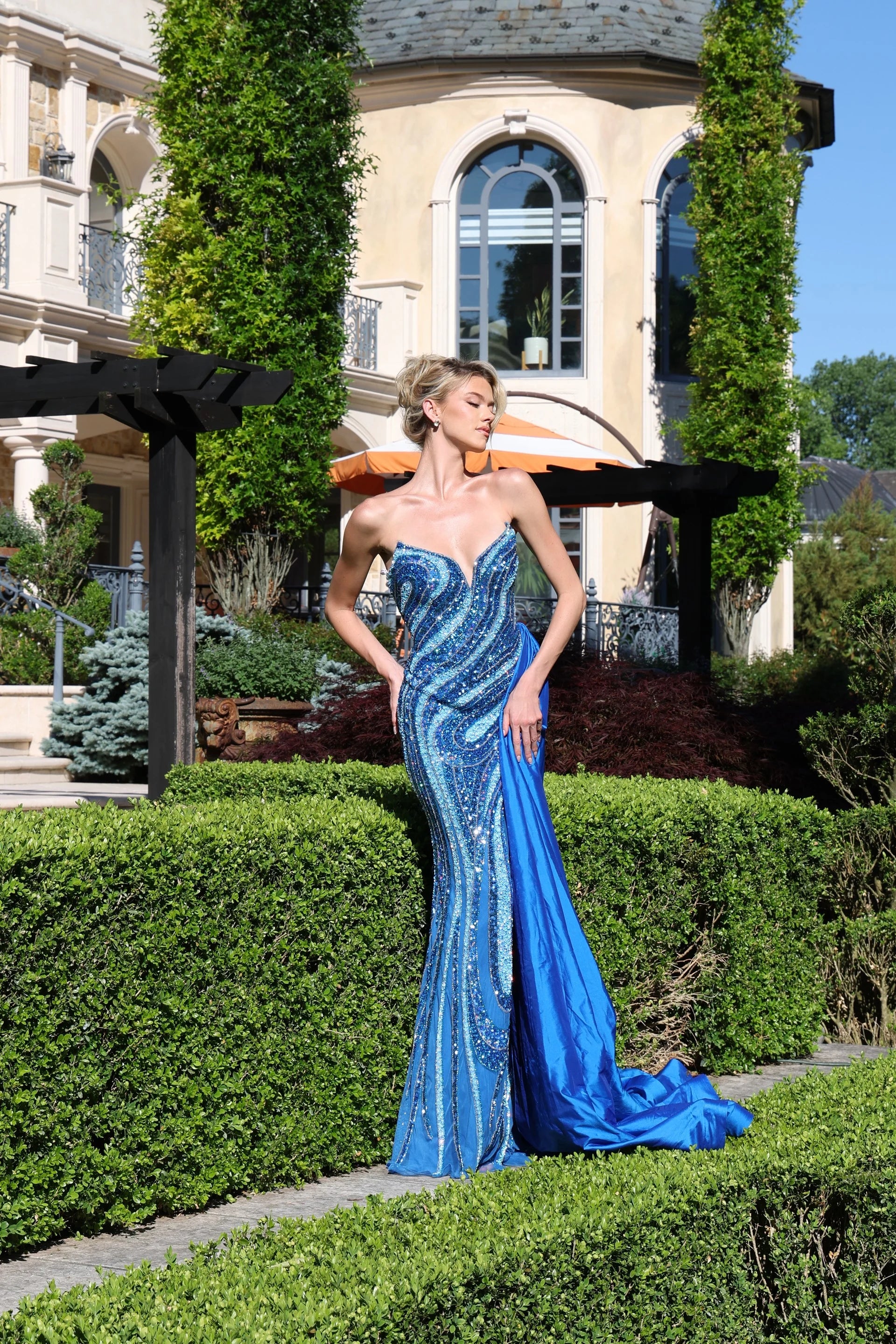 Prom Dresses Long Formal Sequin Mermaid Prom Dress Dark Peacock Multi