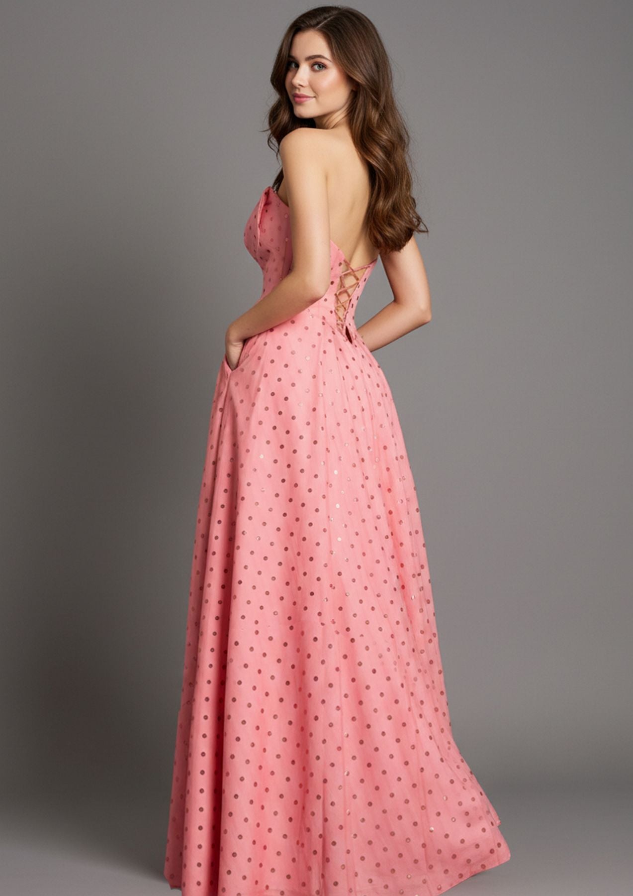 Prom Dresses A Line Long Formal Prom Dress Salmon