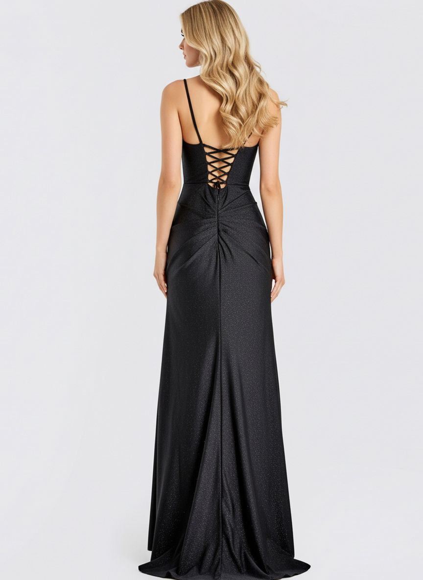 Prom Dresses Long Formal Corset Fitted Prom Dress Black