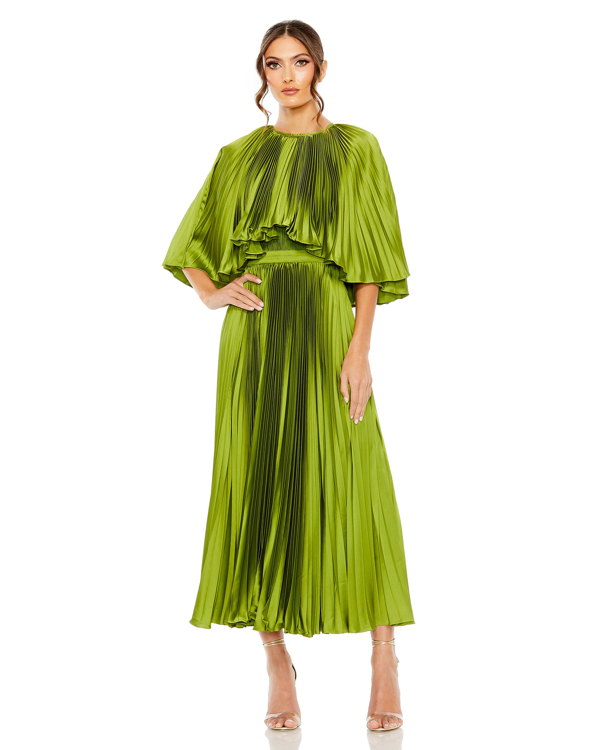 Mother of the Bride Dresses Mother of the Bride Tea Length Dress Apple Green