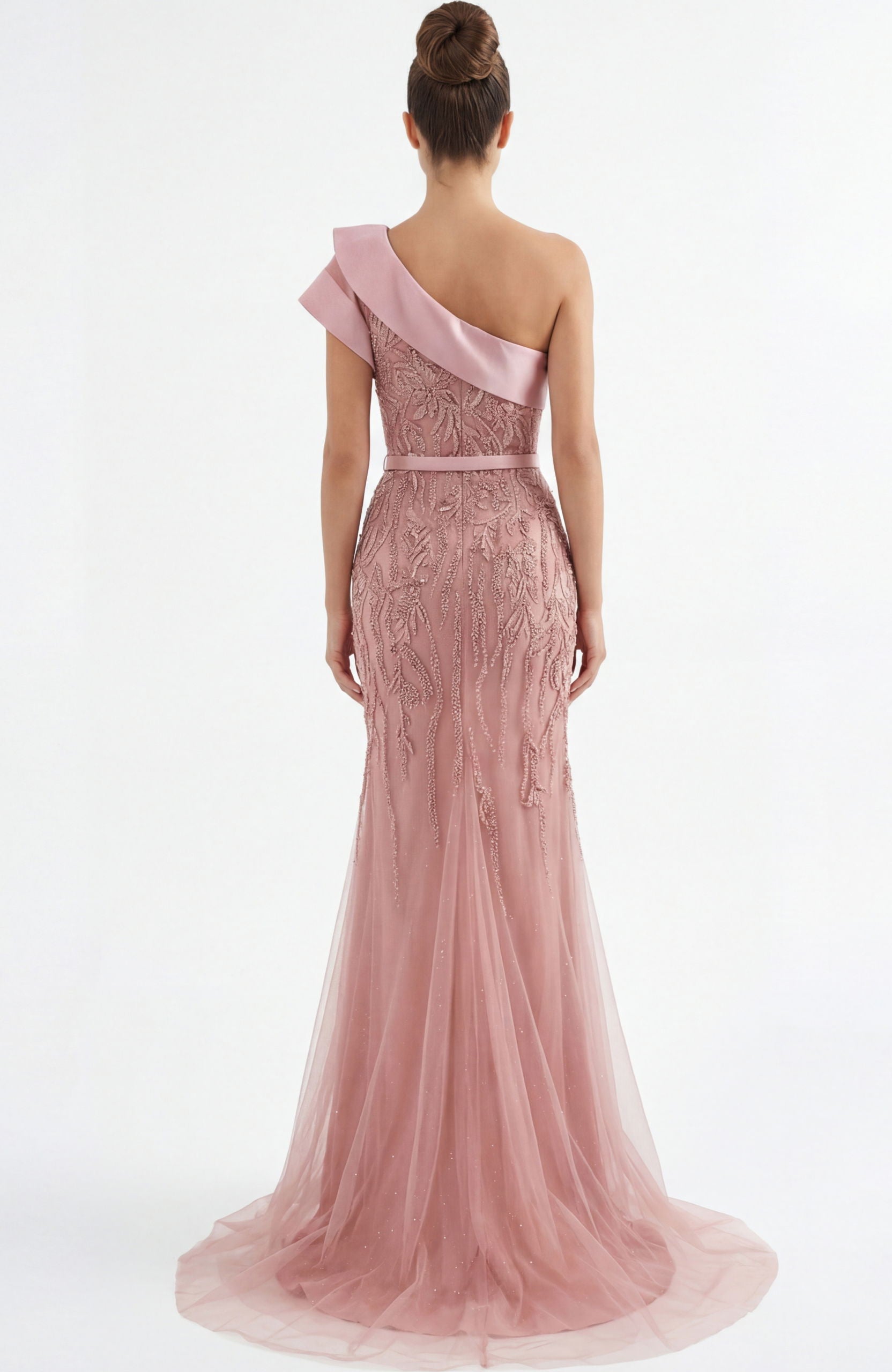 Prom Dresses Mermaid Long Formal Beaded Lace Evening Prom Dress Jovani 49732 Mauve