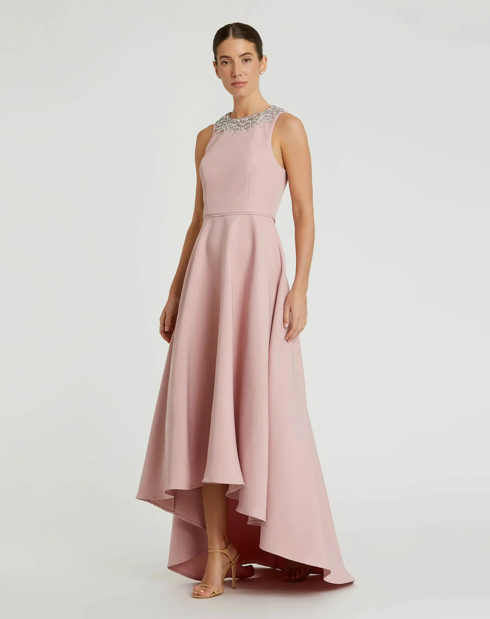 Prom Dresses High Low Evening Gown Formal Prom Dress Blush