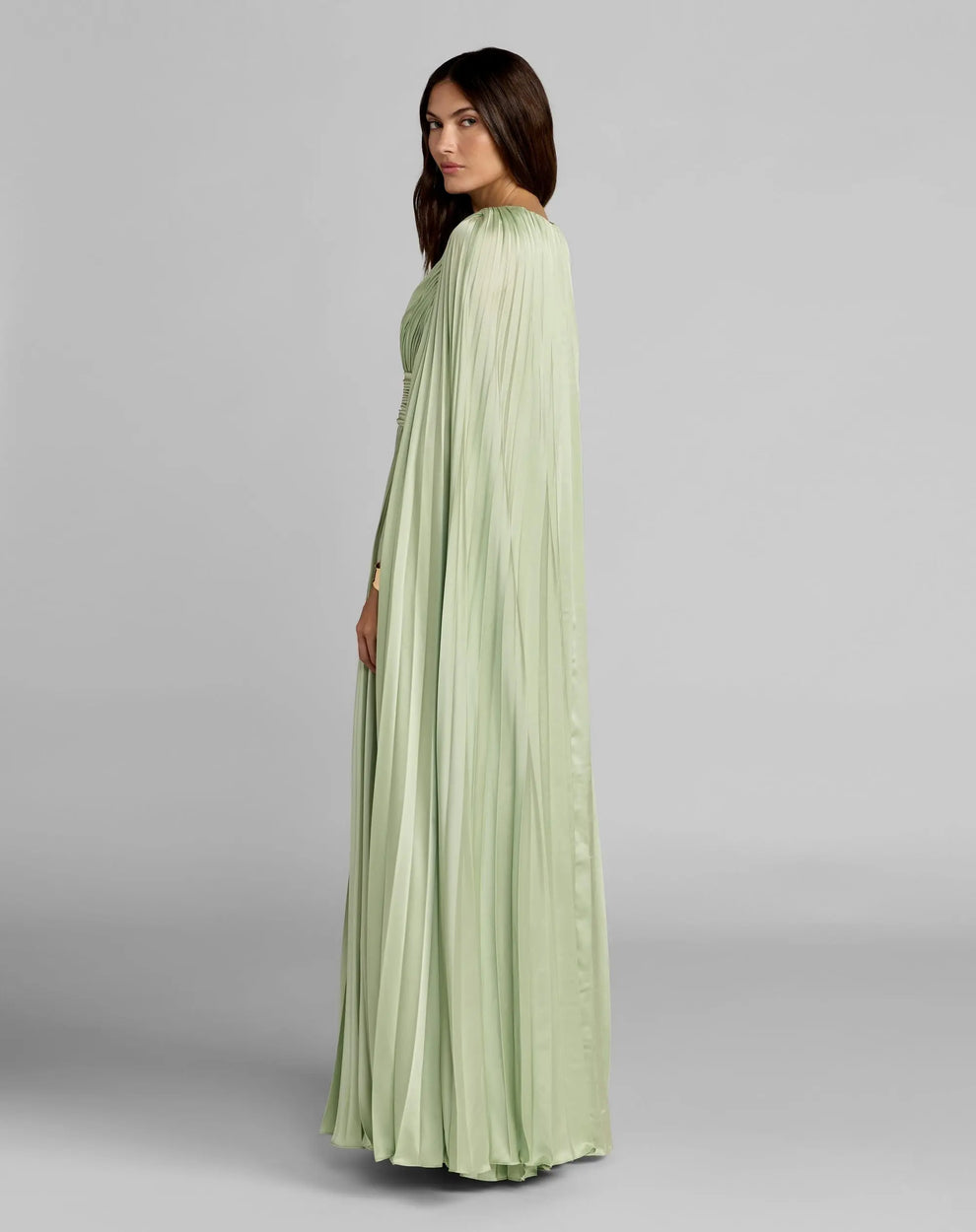 V-Neck Floor-Length Chiffon Evening A-Line Mac Duggal 9949872P