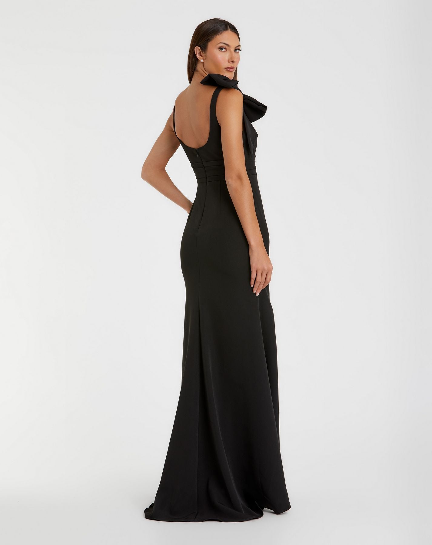 Formal Dresses Long Prom Formal Dress - Fitted - Mac Duggal 49964 Black-Crepe-49964-Fitted