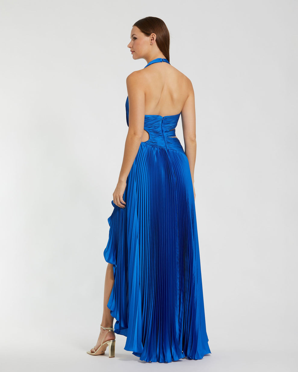 Prom Dresses Ruffle Pleated Formal Long Prom Dress Mac Duggal 49995 Cobalt