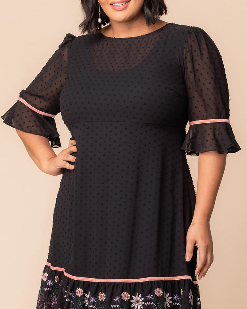 Plus Size Dresses Formal Cocktail Plus Size Midi Dress Kiyonna 12252902 Wildflowers
